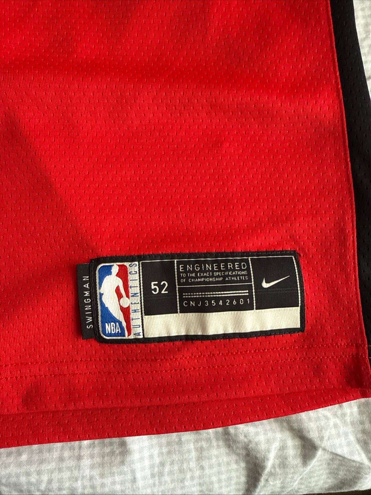 Men’s Nike NBA Jalen Green # 0 Houston Rockets Swingman Adult Size 52 XL - Red - Thumbnail 3