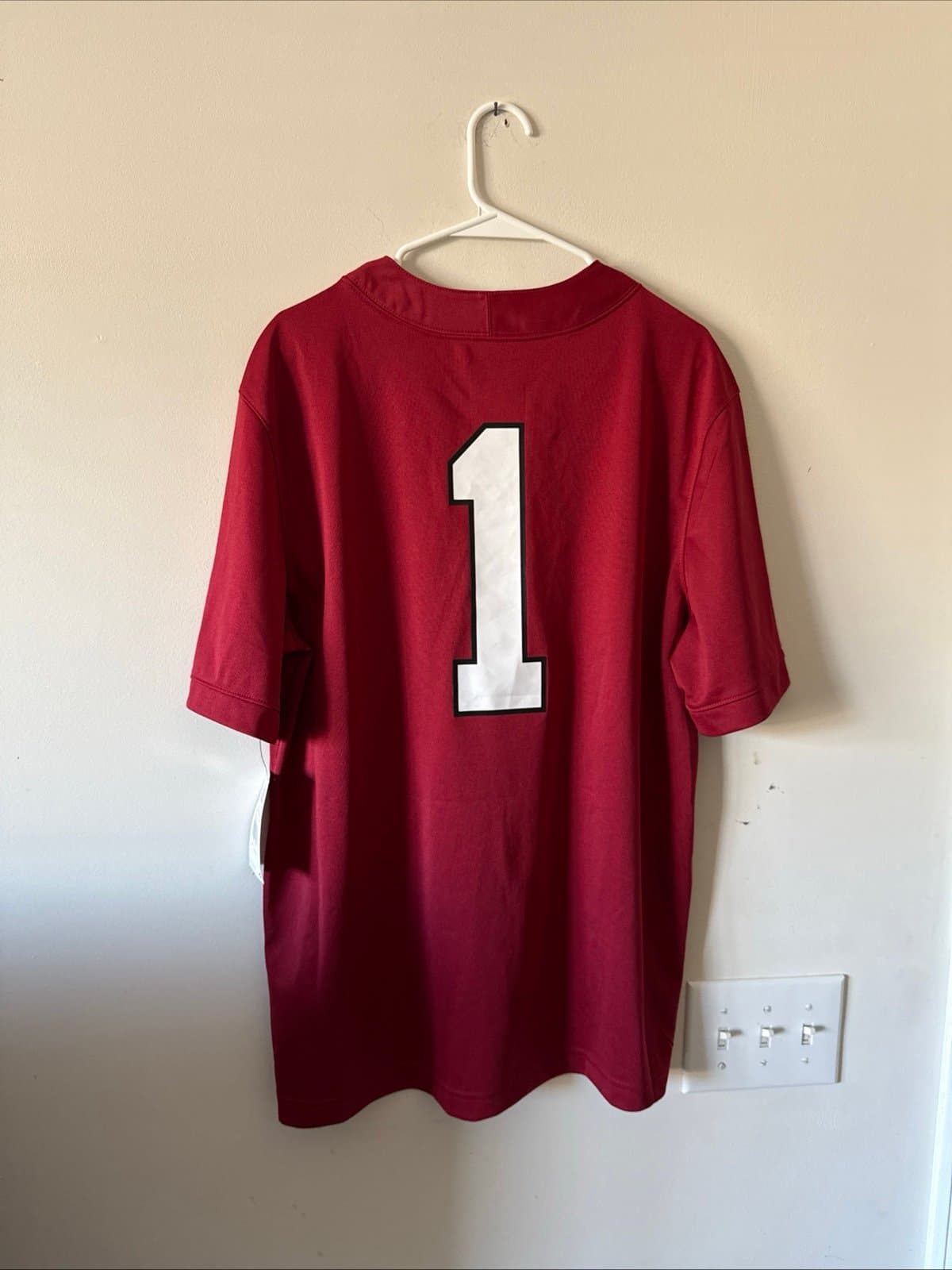 Men’s Nike Stanford Cardinals #1 NCAA Football Untouchable Jersey Sz L - Red NWT - Thumbnail 6