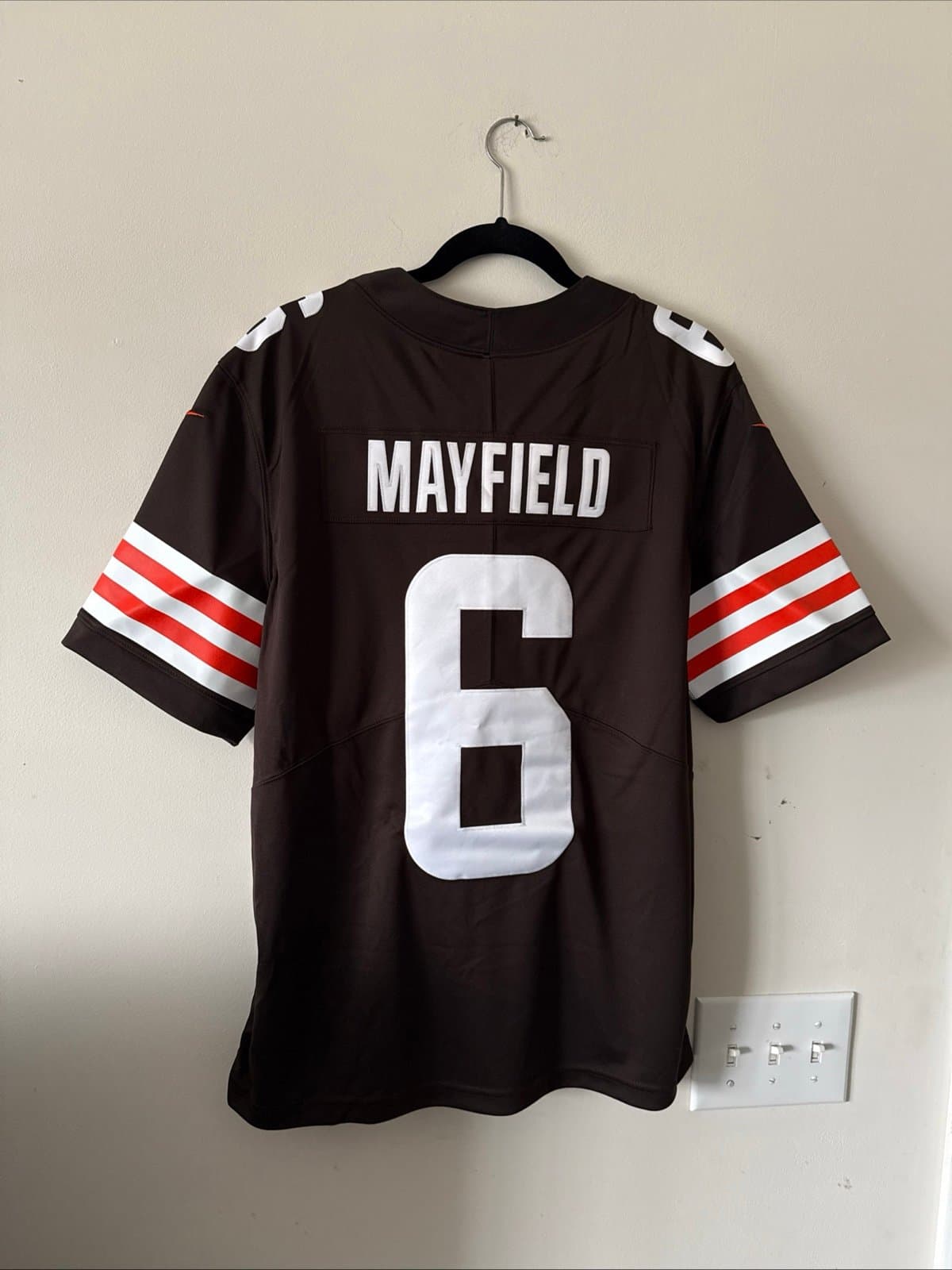 MEN’S NIKE BAKER MAYFIELD #6 CLEVELAND BROWNS VAPOR LMTD JERSEY SZ L - NWT - Thumbnail 6