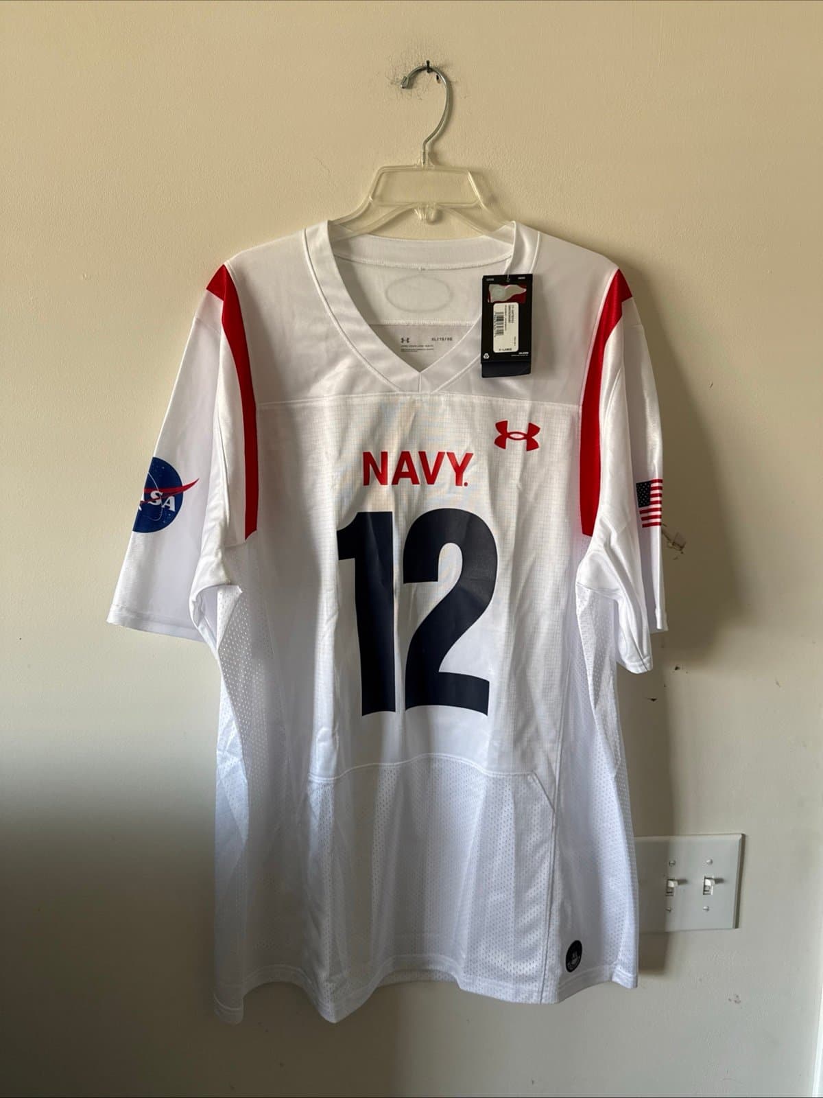 Men’s Under Armour Navy Midshipmen NASA Space Collection Jersey Sz XL - NWT RARE - Image 1