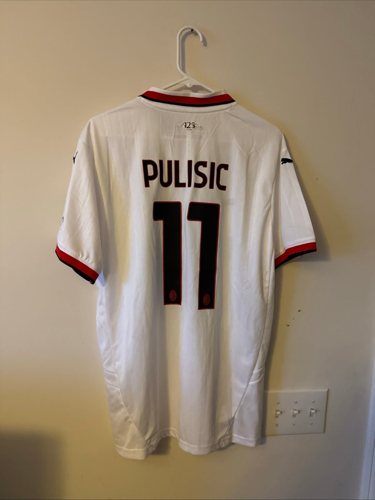 Men’s Puma AC Milan Away Christian Pulisic #11 2024/25 Away Jersey Size 2XL - Thumbnail 6