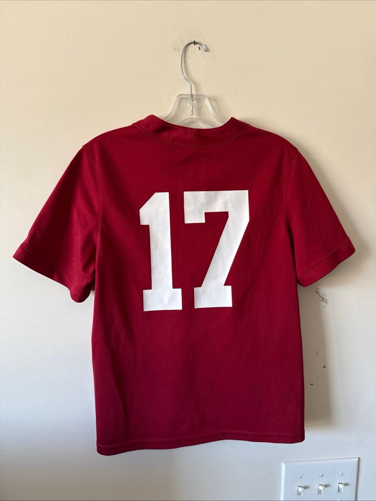 Boy’s Nike Alabama Crimson Tide #18 Crimson Dri-FIT Replica Football Jersey Sz M - Thumbnail 6