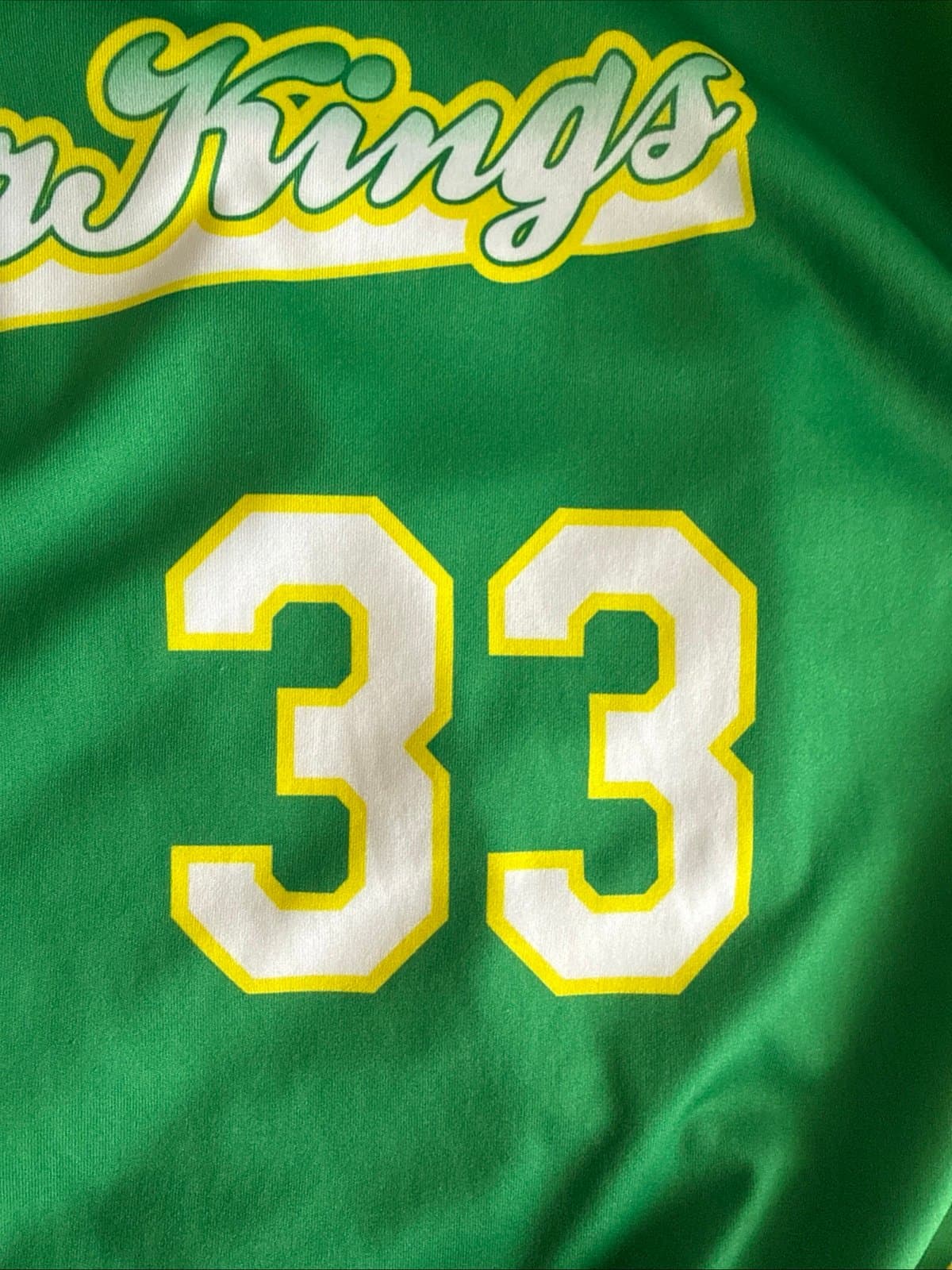 Men’s Boombah Clinton LumberKings #33 Baseball Jersey Sz XL - Green RARE - Thumbnail 5