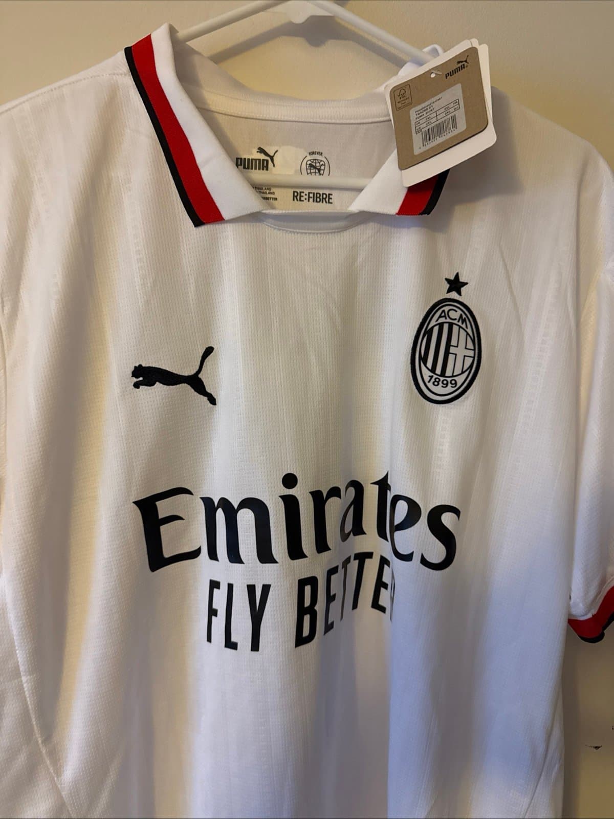 Men’s Puma AC Milan Away Christian Pulisic #11 2024/25 Away Jersey Size 2XL - Thumbnail 2