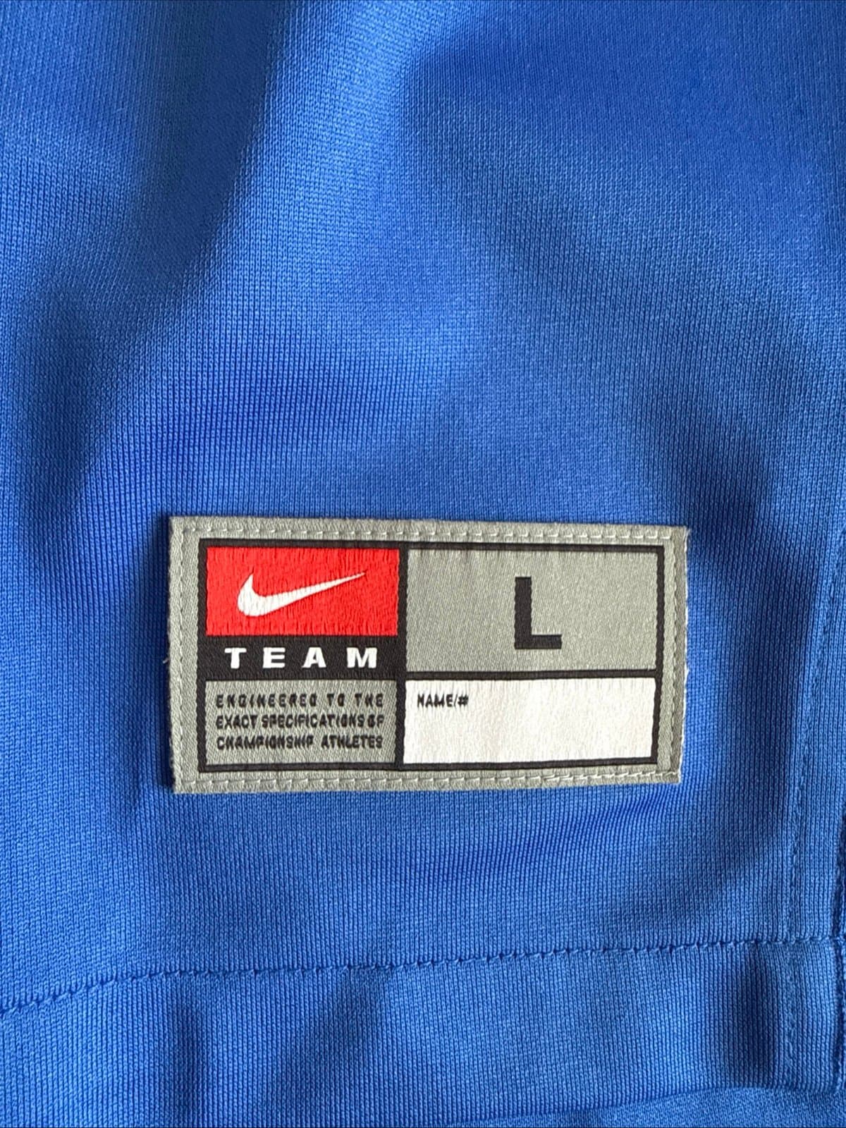 Men’s Nike Kentucky Wildcats #18 Blue White Checkered Jersey Sz L - NWT RARE - Thumbnail 3