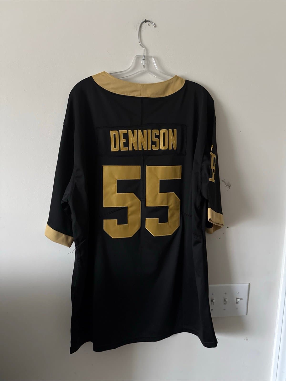 Men’s Jacob Dennison #55 Wake Forest Demon Deacons Jersey Sz XL - Black - Thumbnail 6