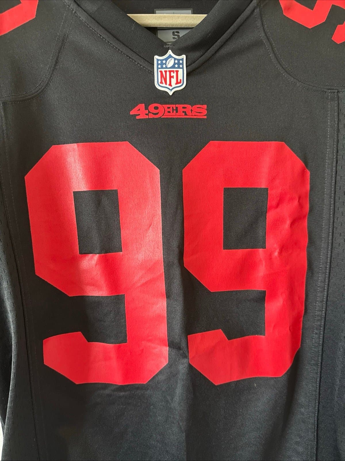 Men’s Nike DeForest Buckner #99 San Francisco 49ers Alternate Jersey Sz S - RARE - Thumbnail 2