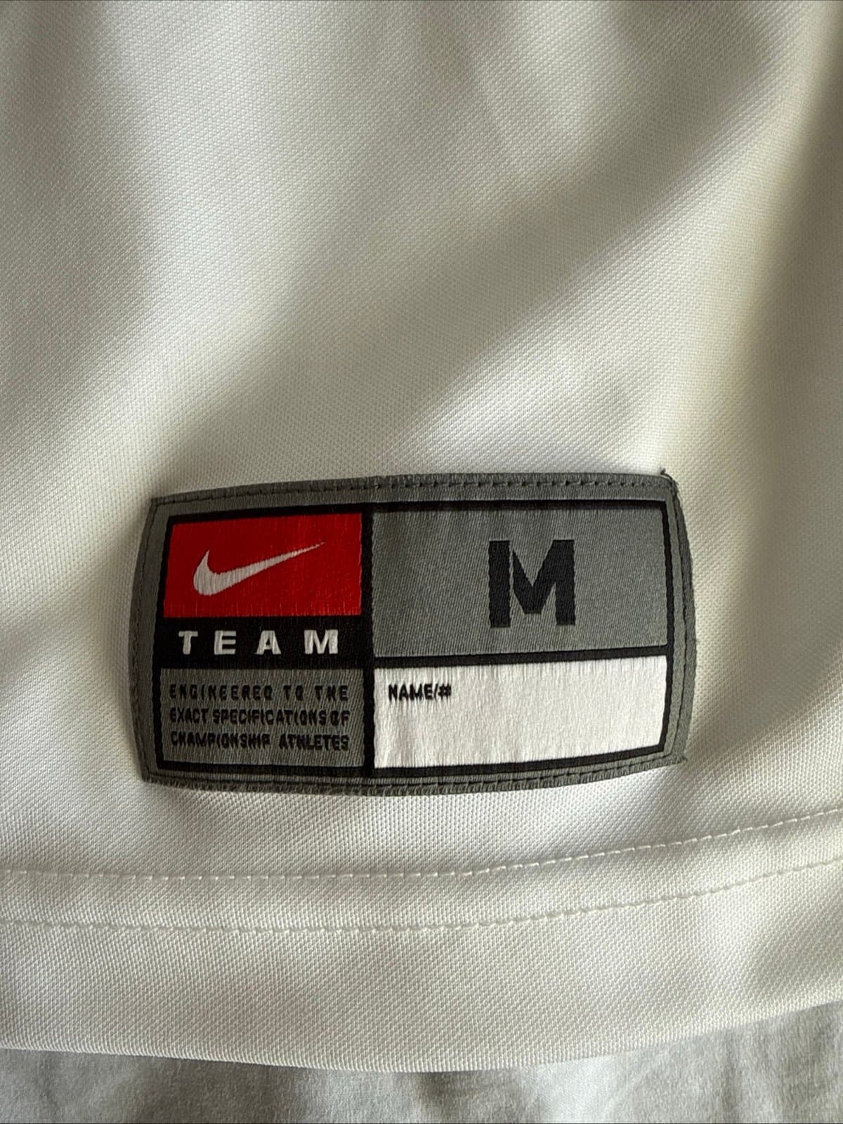 Men’s Nike West Virginia Mountaineers #19 Football NCAA Jersey Sz M - White RARE - Thumbnail 3