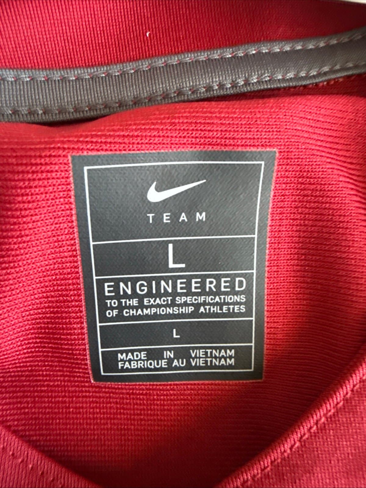 Boy’s Nike Alabama Crimson Tide #18 Crimson Dri-FIT Football Jersey Sz L - Red - Thumbnail 4