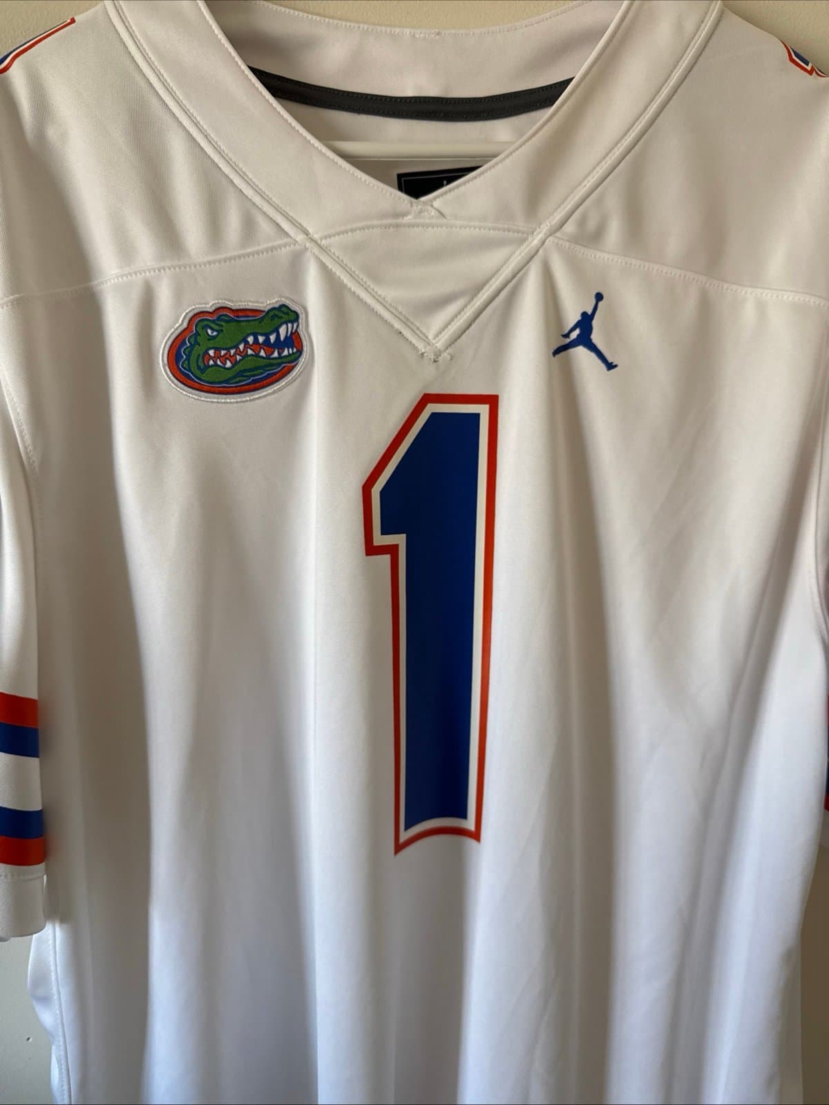 Men’s Jordan Florida Gators #1 Football Jersey NCAA Size XL - White - Thumbnail 2