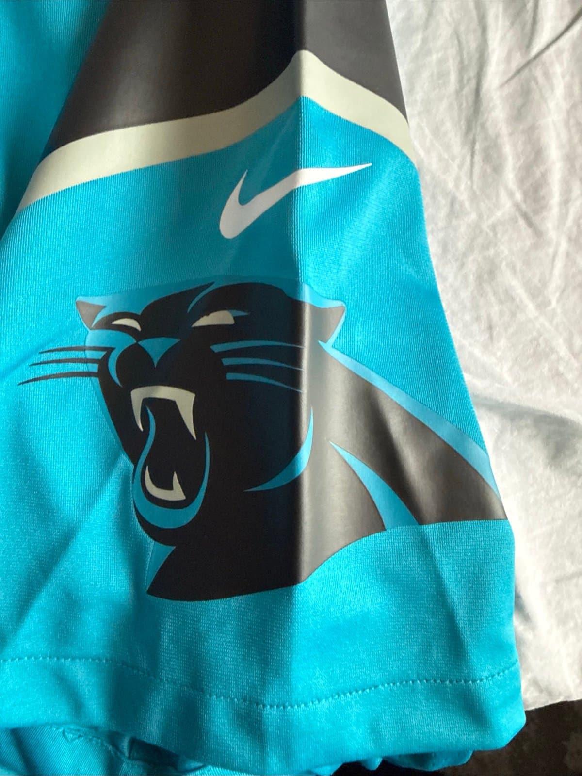 Men’s Nike Jaycee Horn #8 Carolina Panthers Football NFL Jersey Sz 2XL - Blue - Thumbnail 6