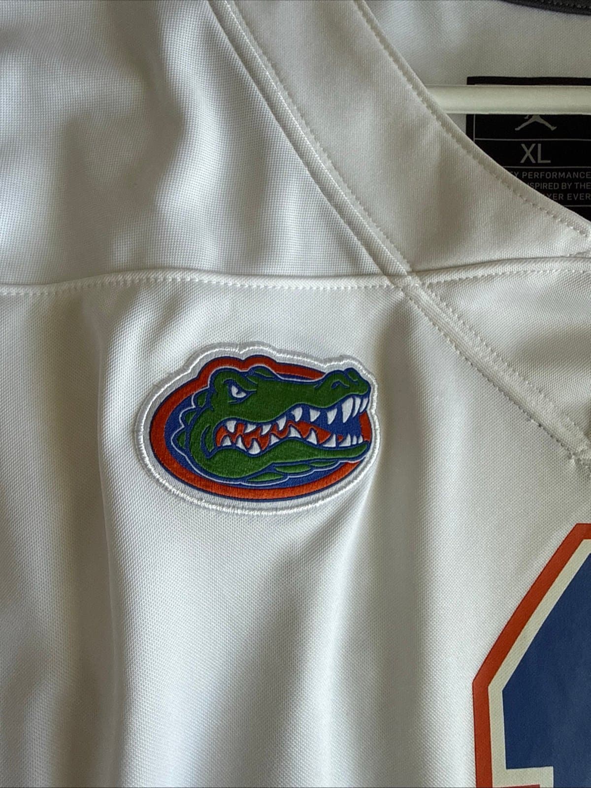Men’s Jordan Florida Gators #1 Football Jersey NCAA Size XL - White - Thumbnail 5