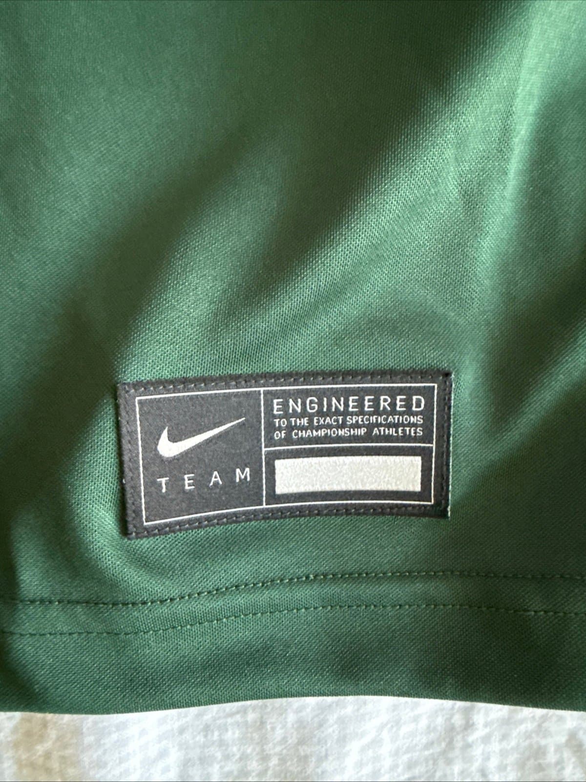 Men’s Nike Michigan State Spartans #1 Green Dri-FIT Jersey Sz XL - Green NWT - Thumbnail 3