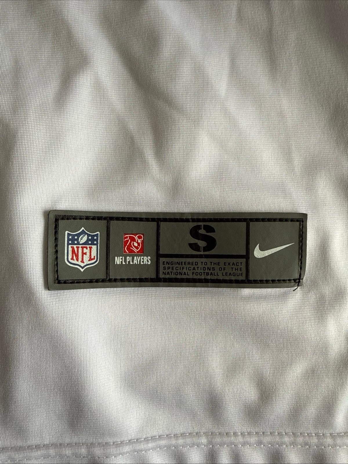 Men’s Nike Eddie Goldman #97 Washington Commanders Away Jersey Sz S - White - Thumbnail 3