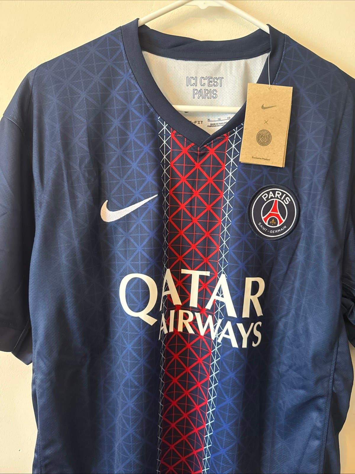Men’s Nike Paris Saint-Germain 2025/2026 Kit Jersey PSG Sz XL - Blue NWT - Thumbnail 2