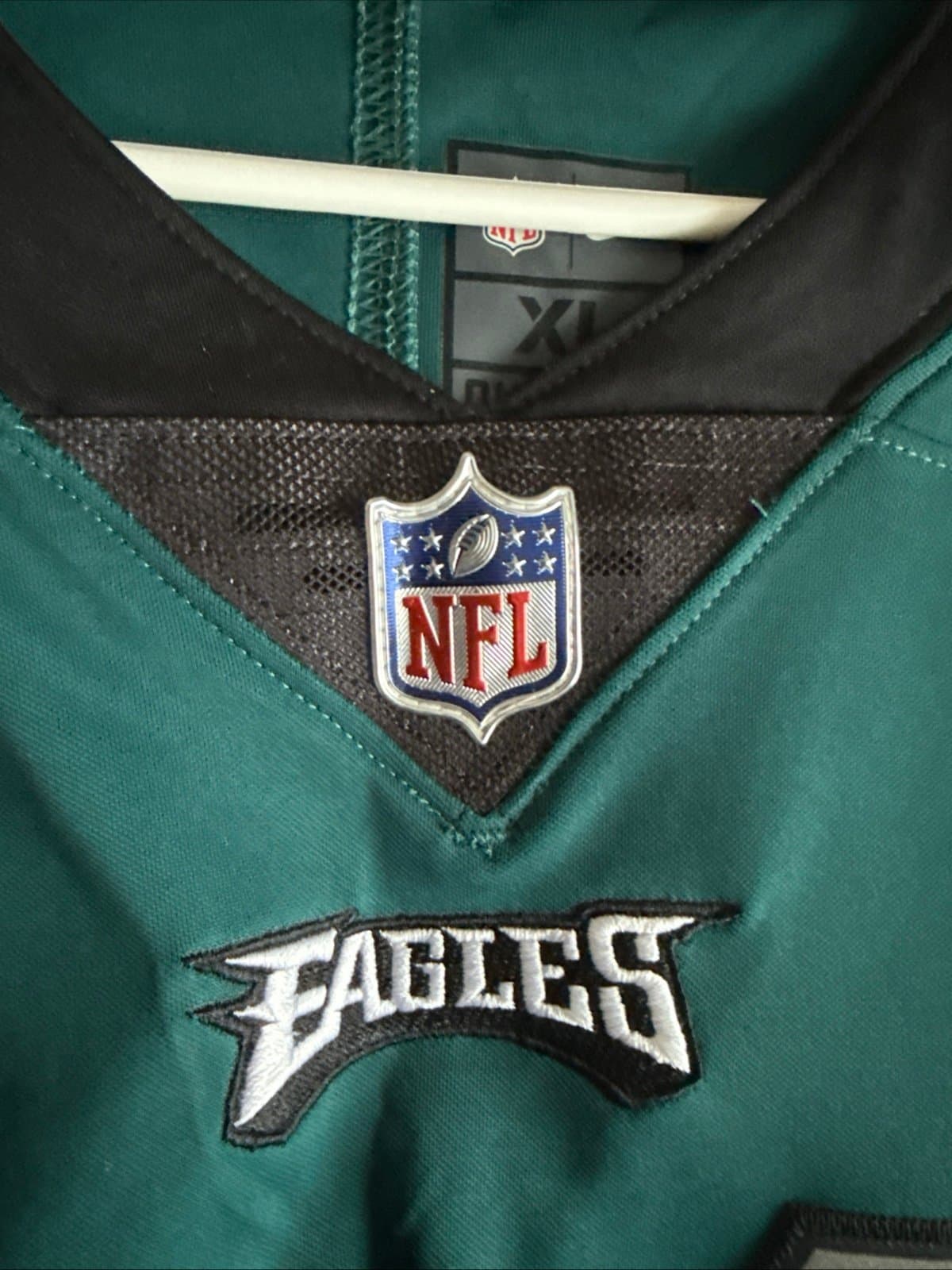 Men’s Nike Carson Wentz #11 Philadelphia Eagles Vapor Limited Jersey Sz XL Green - Thumbnail 5