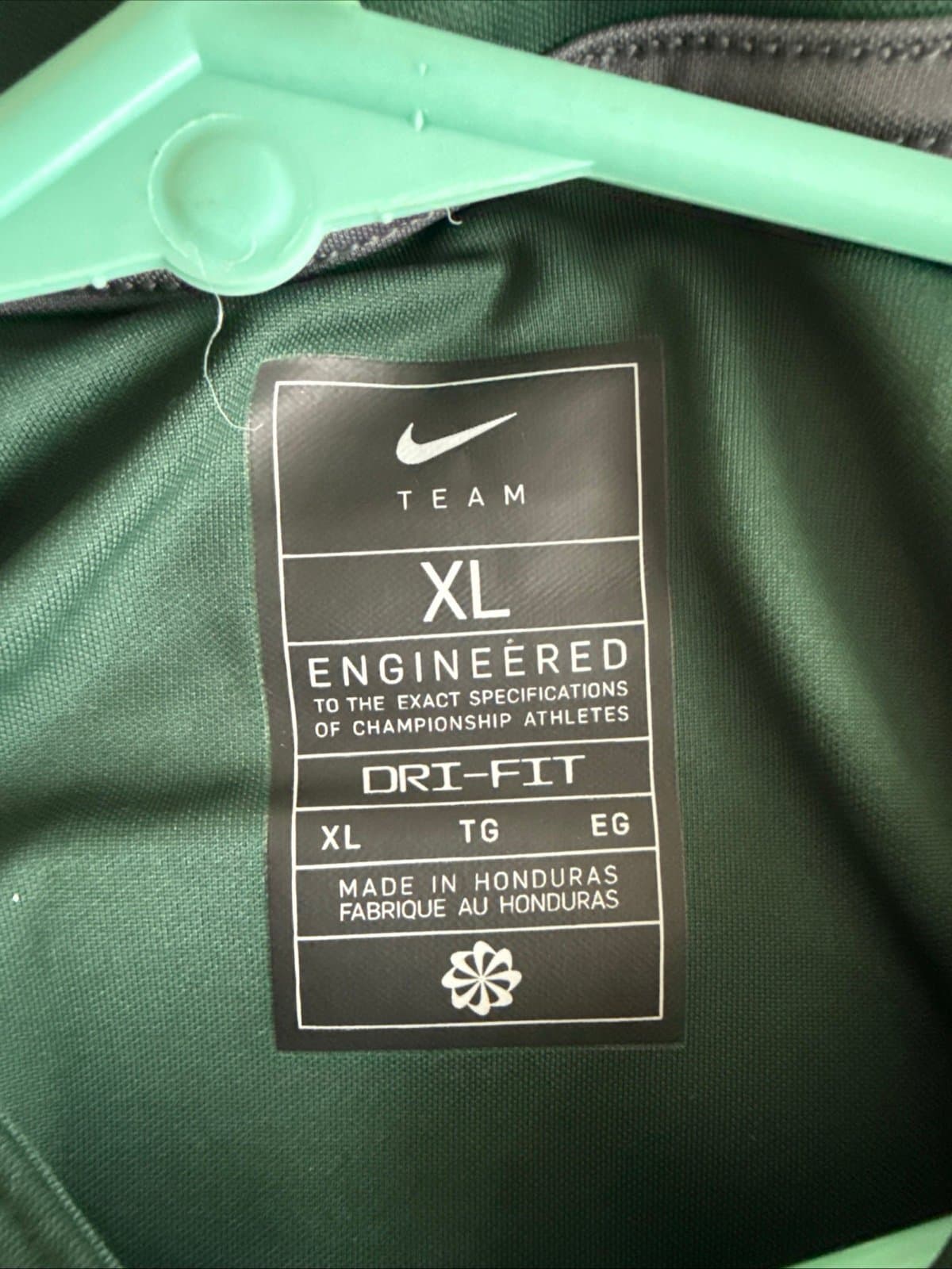 Men’s Nike Michigan State Spartans #1 Green Dri-FIT Jersey Sz XL - Green - Thumbnail 4