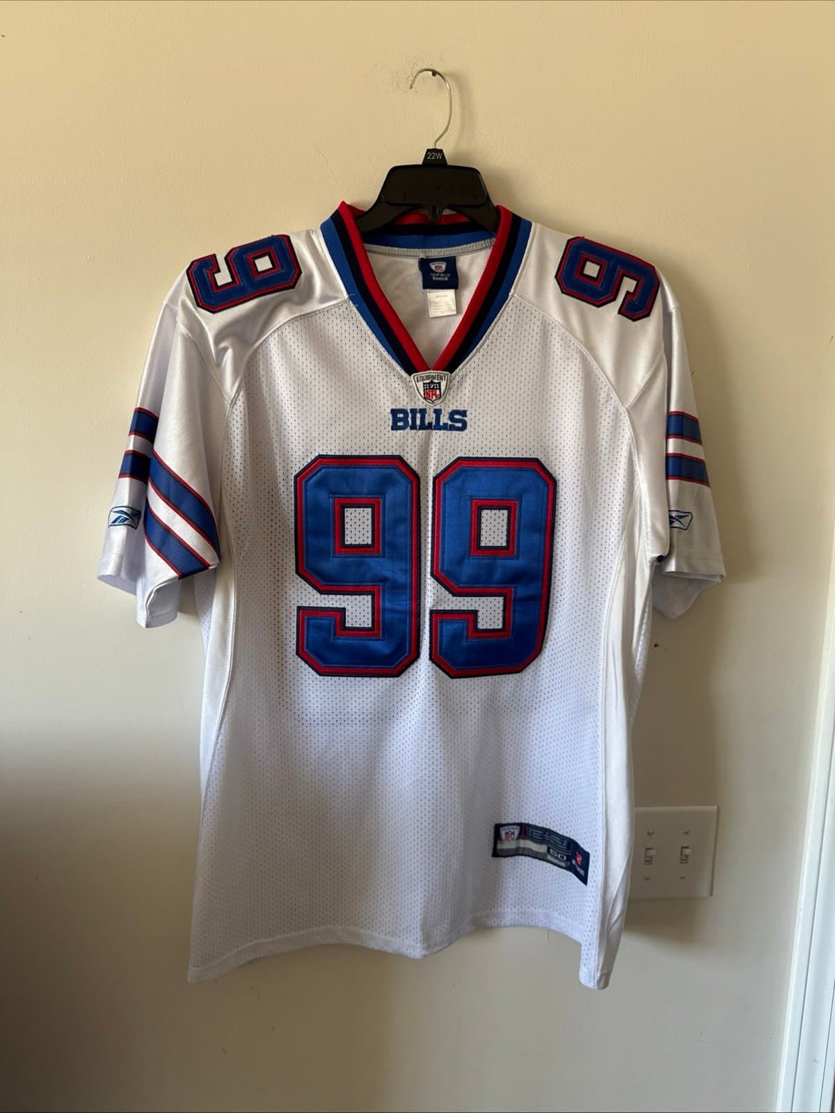 Men’s Reebok Buffalo Bills Marcell Dareus #99 Jersey NFL Sz 50 - White - Image 1