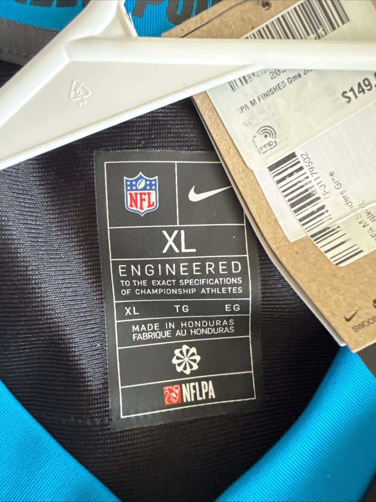 Men’s Nike Miles Sanders #6 Carolina Panthers NFL Football Jersey Sz XL - NWT - Thumbnail 4