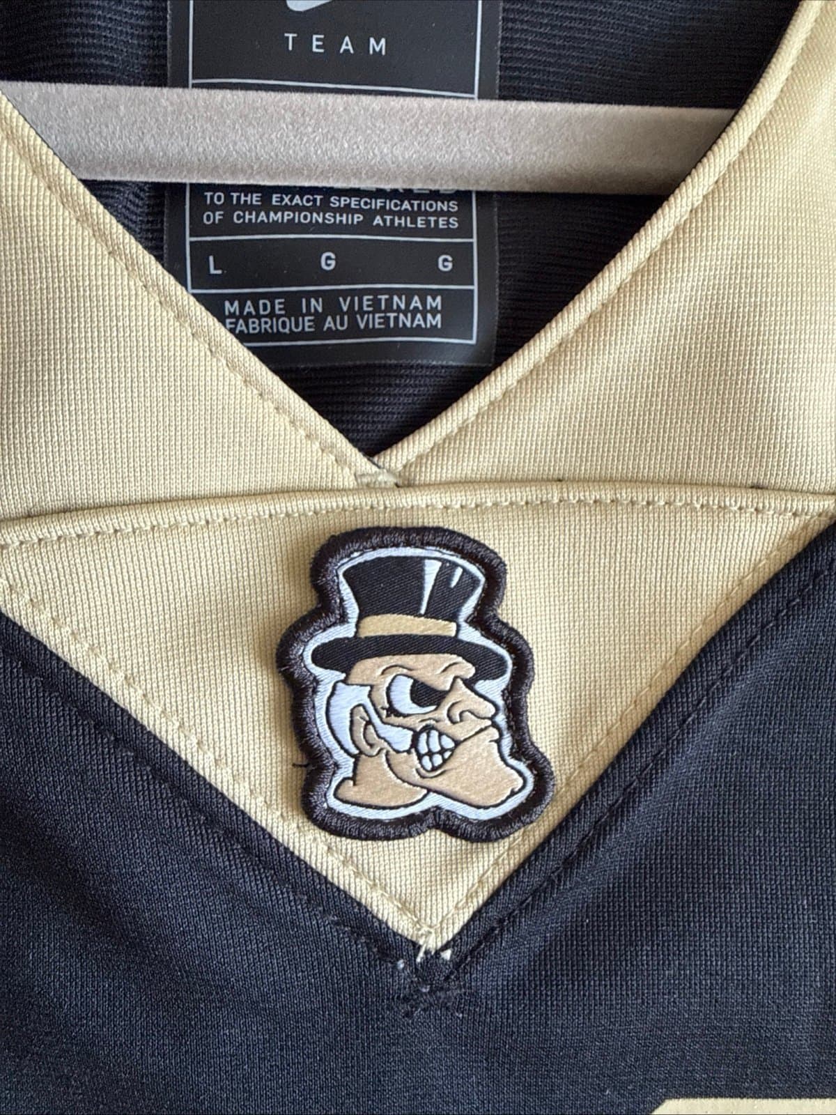 Men’s Nike Wake Forest Demon Deacons #22 Football Jersey Untouchable Sz L Black - Thumbnail 5