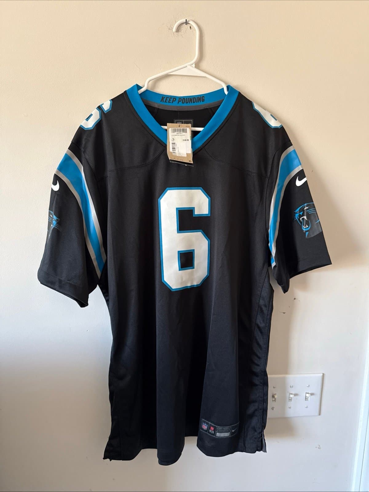 Men’s Nike Miles Sanders #6 Carolina Panthers NFL Football Jersey Sz XL - NWT - Image 1