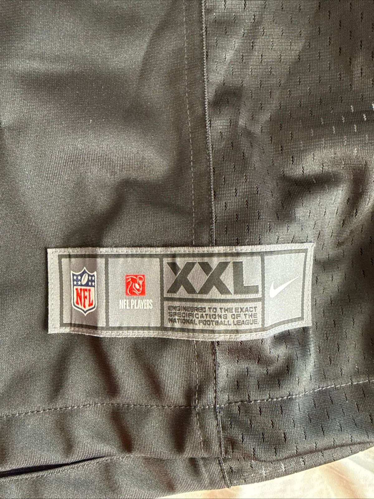 Men’s Nike AJ Hawk #56 Oakland Raiders NFL Football Jersey Sz 2XL - Black RARE - Thumbnail 3