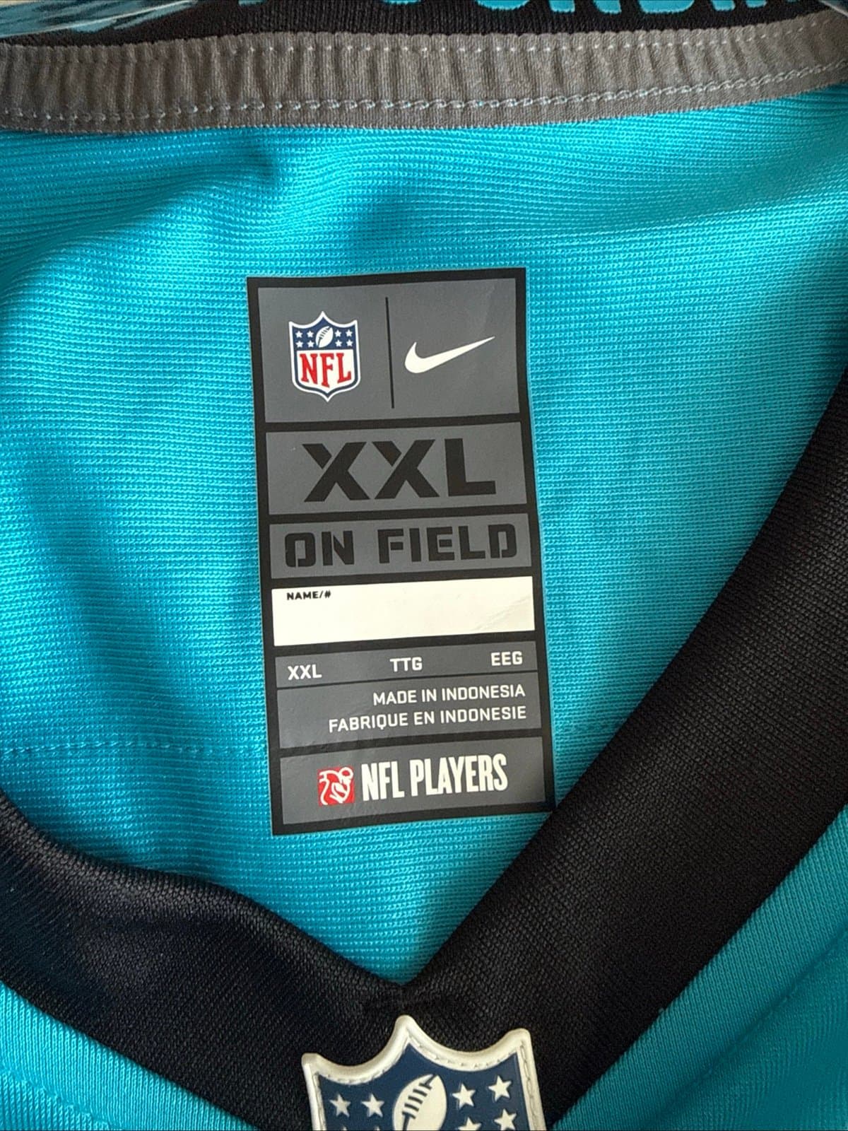 Men’s Nike Jaycee Horn #8 Carolina Panthers Football Jersey Sz 2XL - Blue NWT - Thumbnail 4