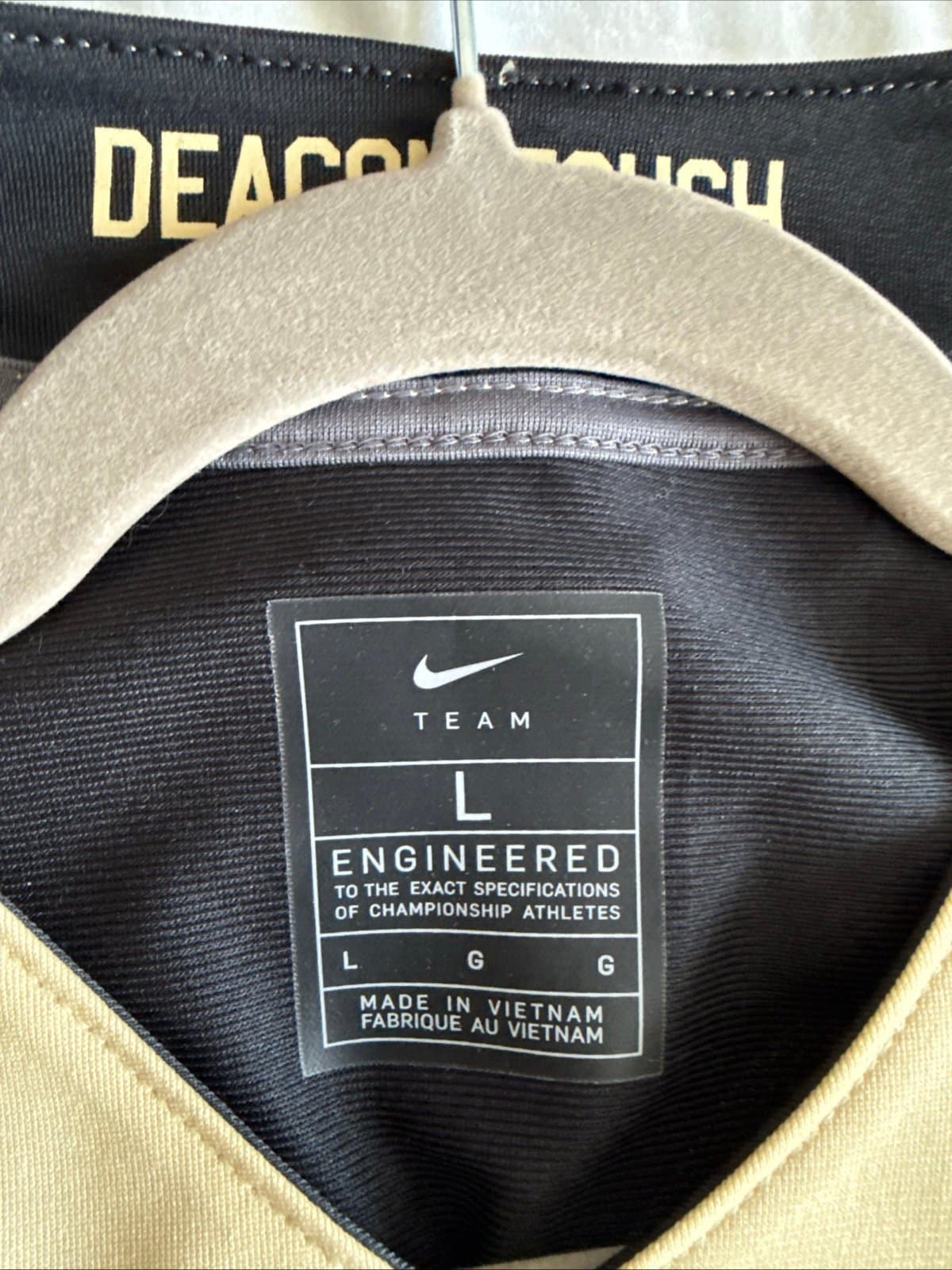 Men’s Nike Wake Forest Demon Deacons #22 Football Jersey Untouchable Sz L Black - Thumbnail 4