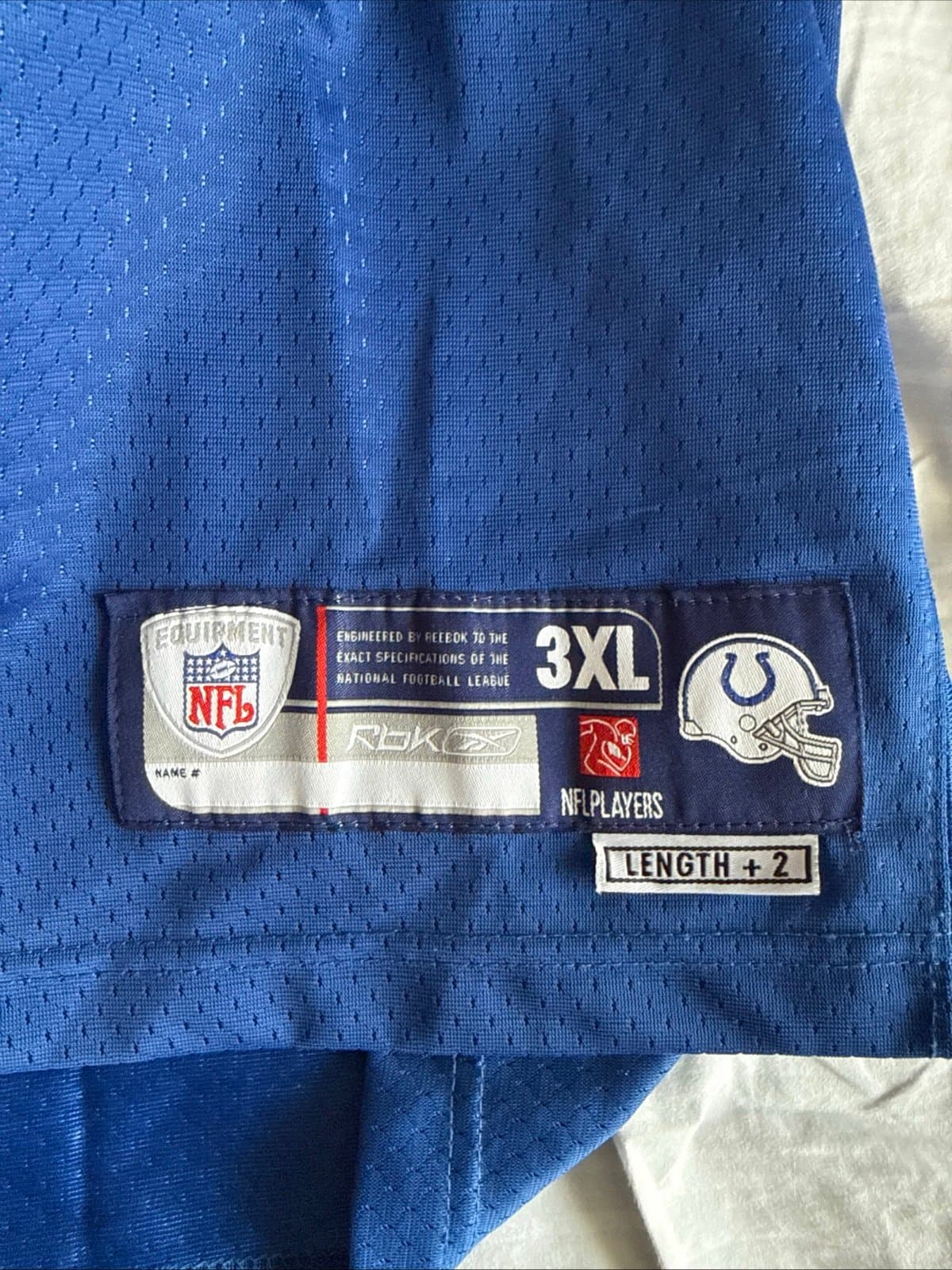 Men’s Reebok Peyton Manning #18 Indianapolis Colts NFL Jersey Sz 3XL - Blue - Thumbnail 3