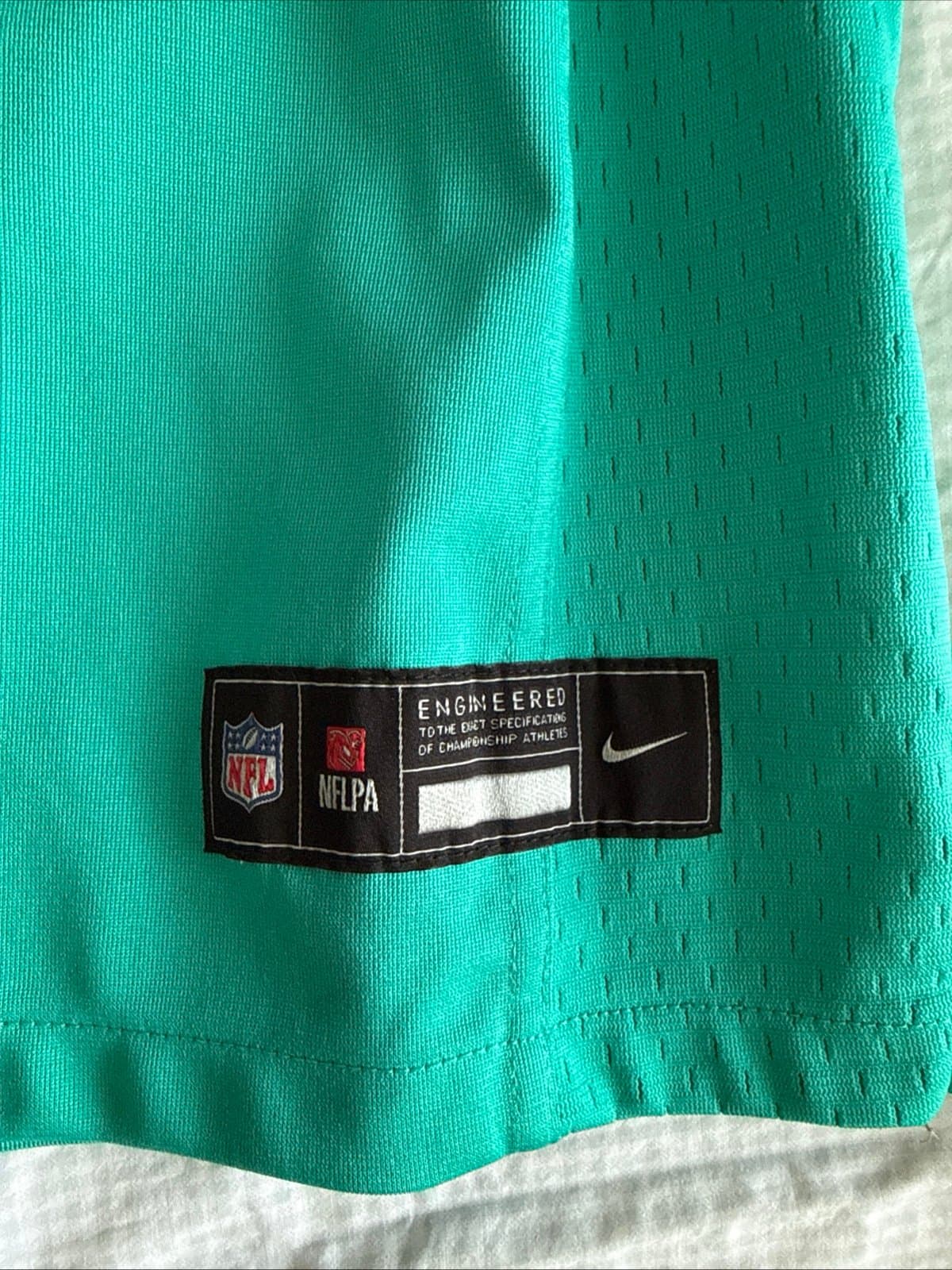Boy’s Nike Miami Dolphins Tyreek Hill #10 On Field Jersey Sz Youth XL - Teal - Thumbnail 3