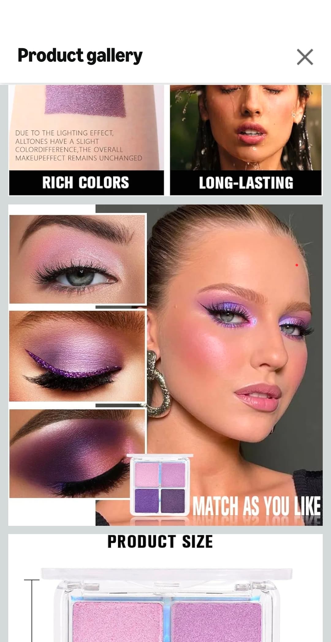 Kaely Eyeshadow Quads Long-Wearing Palette 05# - Thumbnail 5