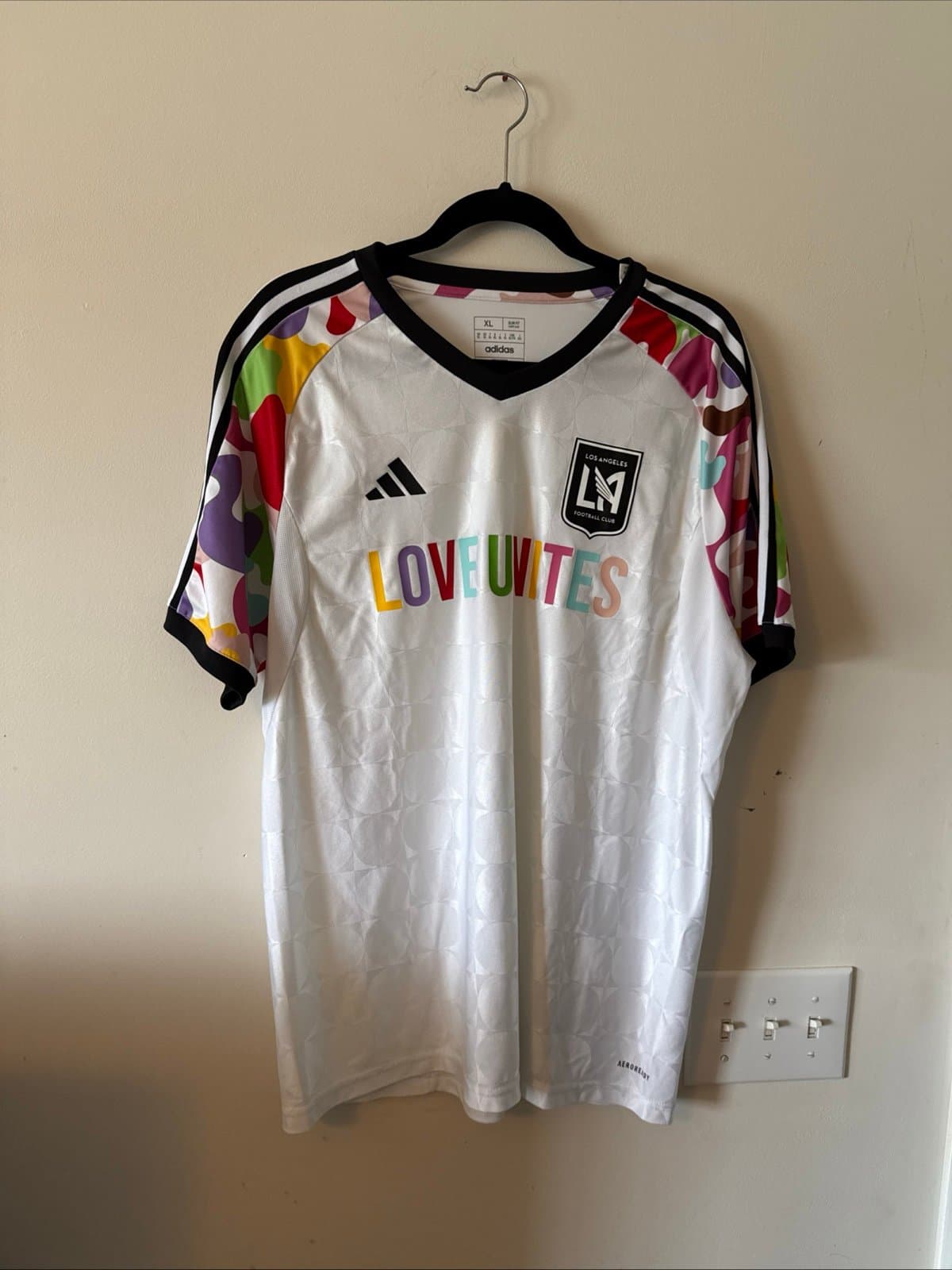 RARE Adidas MLS FC LAFC Los Angeles Football Club Love Unites Jersey Mens Sz XL - Image 1