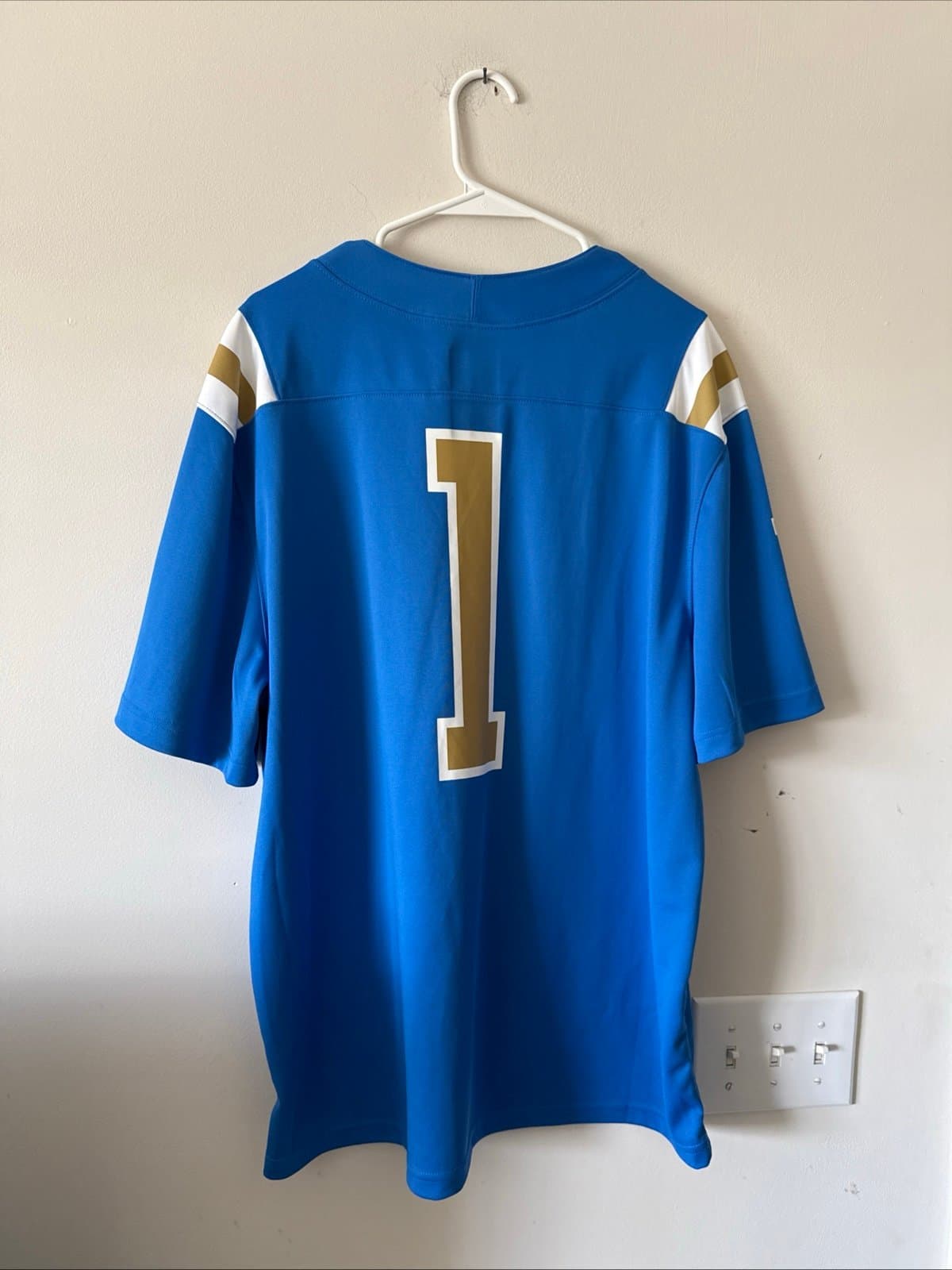 Men’s Jordan UCLA Bruins #1 NCAA Football Dri Fit Jersey Sz XL - Blue NWOT - Thumbnail 6