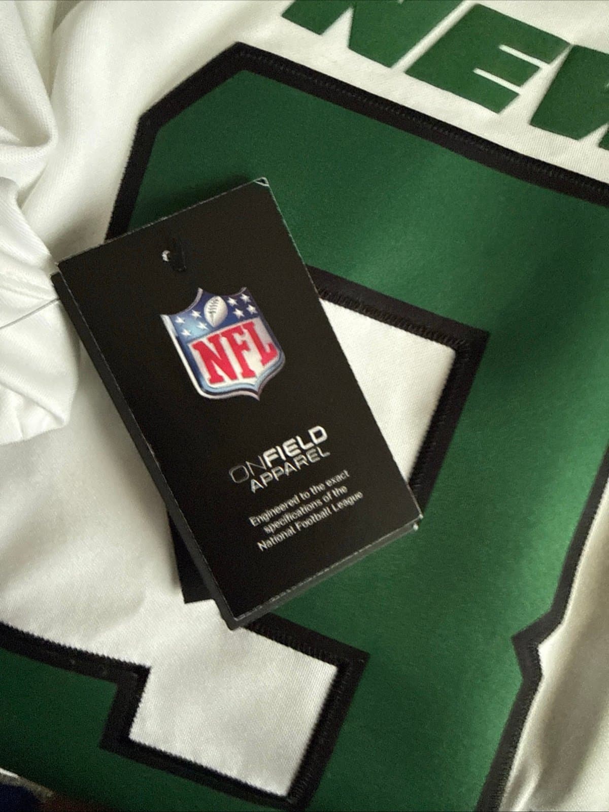 Men’s Nike Jamal Adams #33 New York Jets Vapor Limited Jersey Sz M - White NWT - Thumbnail 5