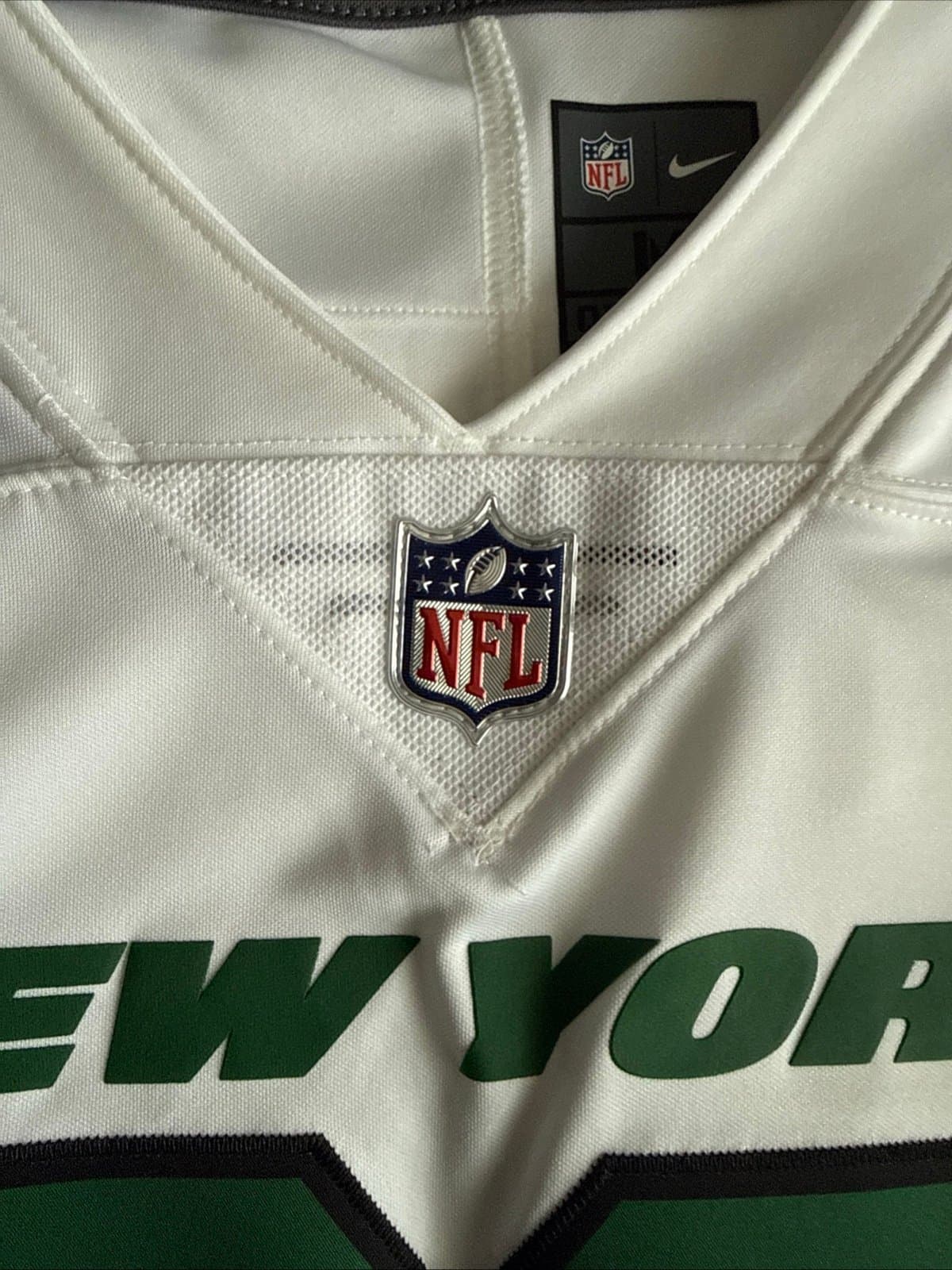 Men’s Nike Jamal Adams #33 New York Jets Vapor Limited Jersey Sz M - White NWT - Thumbnail 6