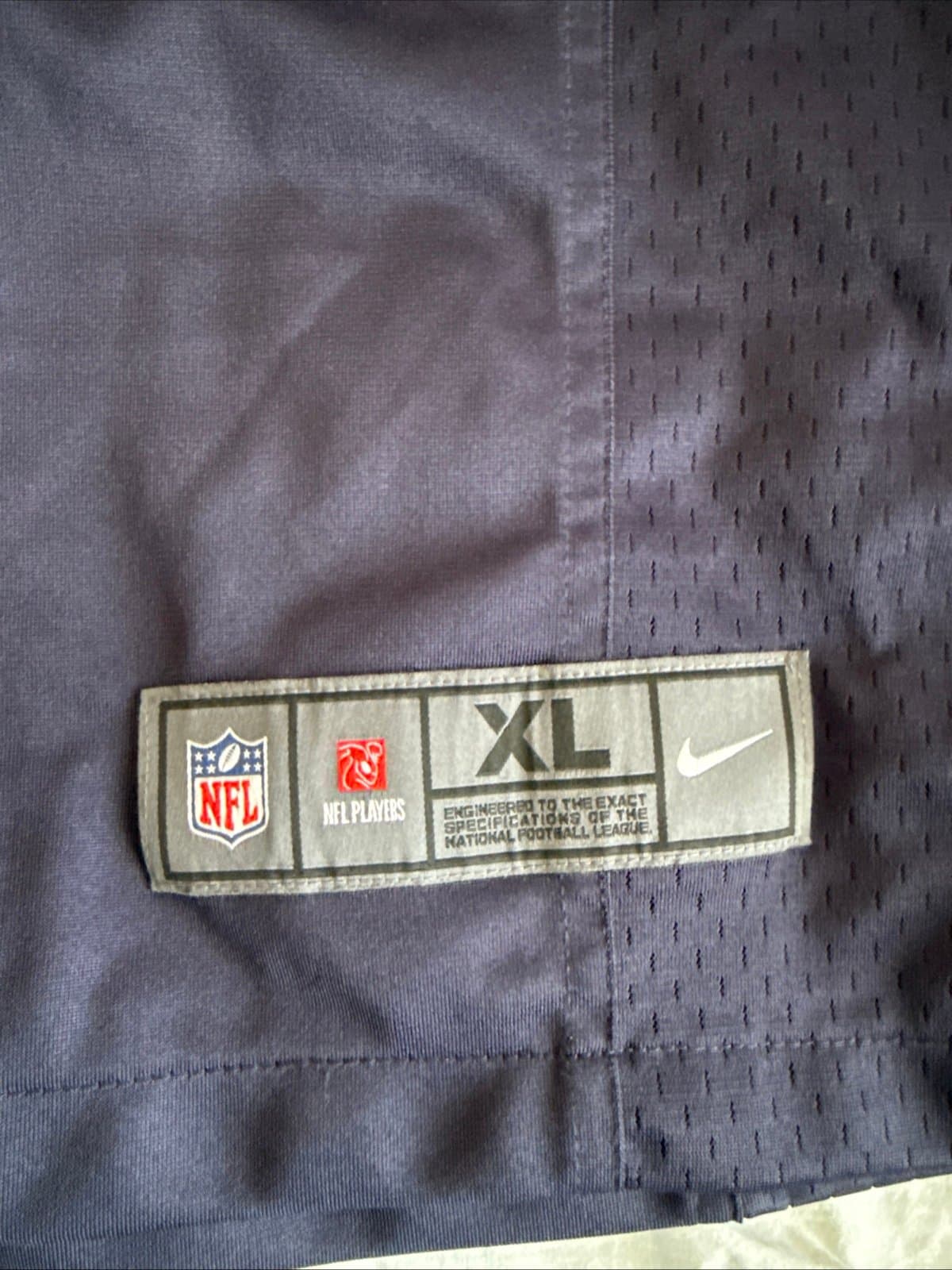 Men’s Nike Nick Foles #9 Chicago Bears Game Jersey Sz XL - Blue RARE - Thumbnail 3