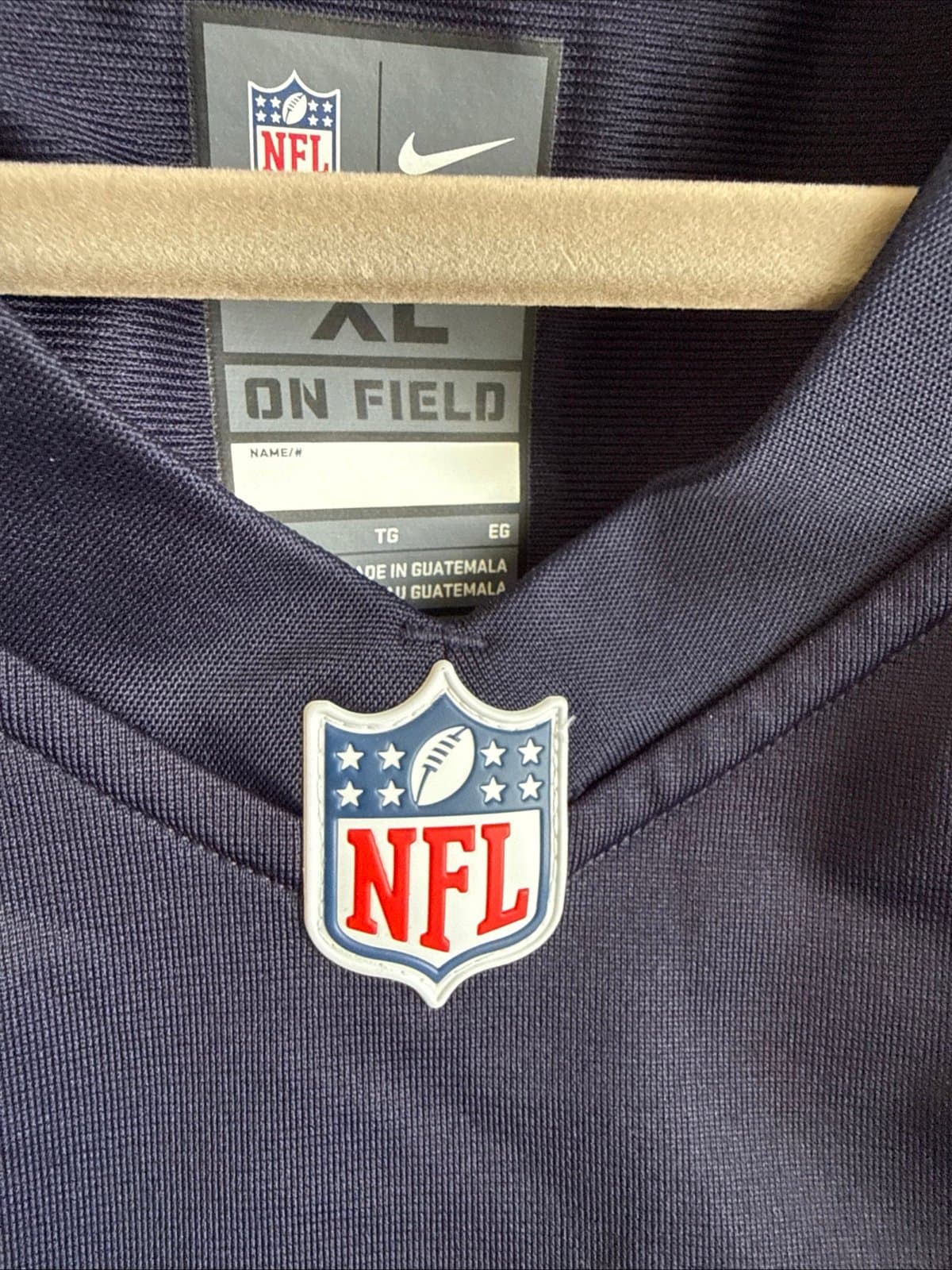 Men’s Nike Nick Foles #9 Chicago Bears Game Jersey Sz XL - Blue RARE - Thumbnail 5