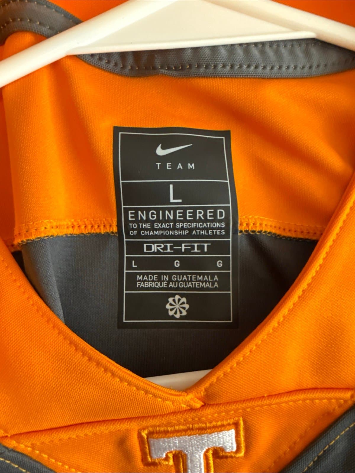 Men's Nike Tennessee Volunteers #1 Alternate Game Jersey Sz L - Gray - Thumbnail 4