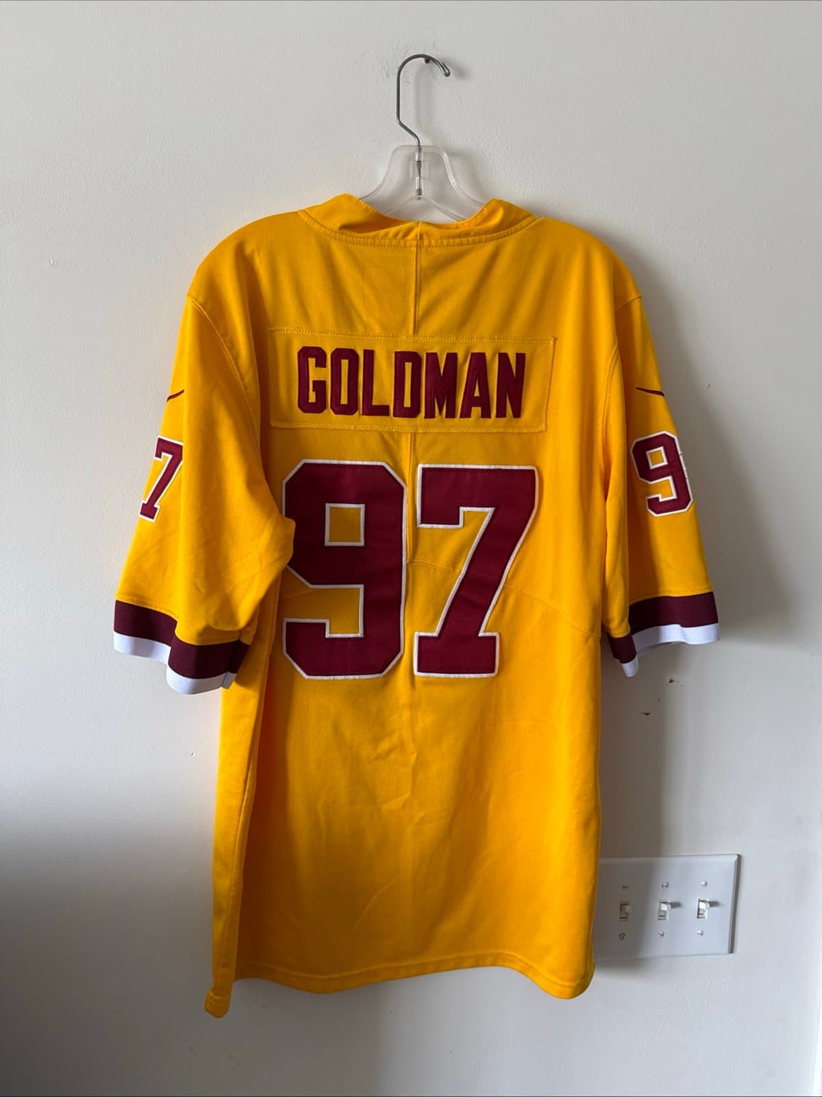 Men’s Nike Eddie Goldman #97 Washington Redskins Alternate Jersey Sz S - Yellow - Thumbnail 5