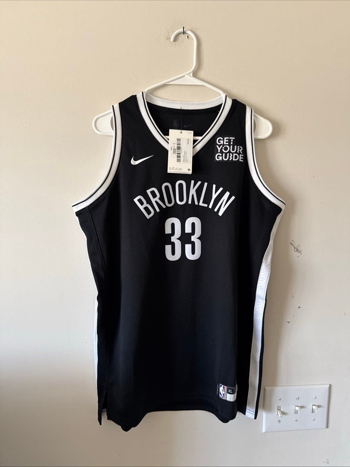 Boy’s Jordan Nic Claxton #33 Brooklyn Nets Swingman NBA Jersey Sz XL - NWT RARE - Image 1