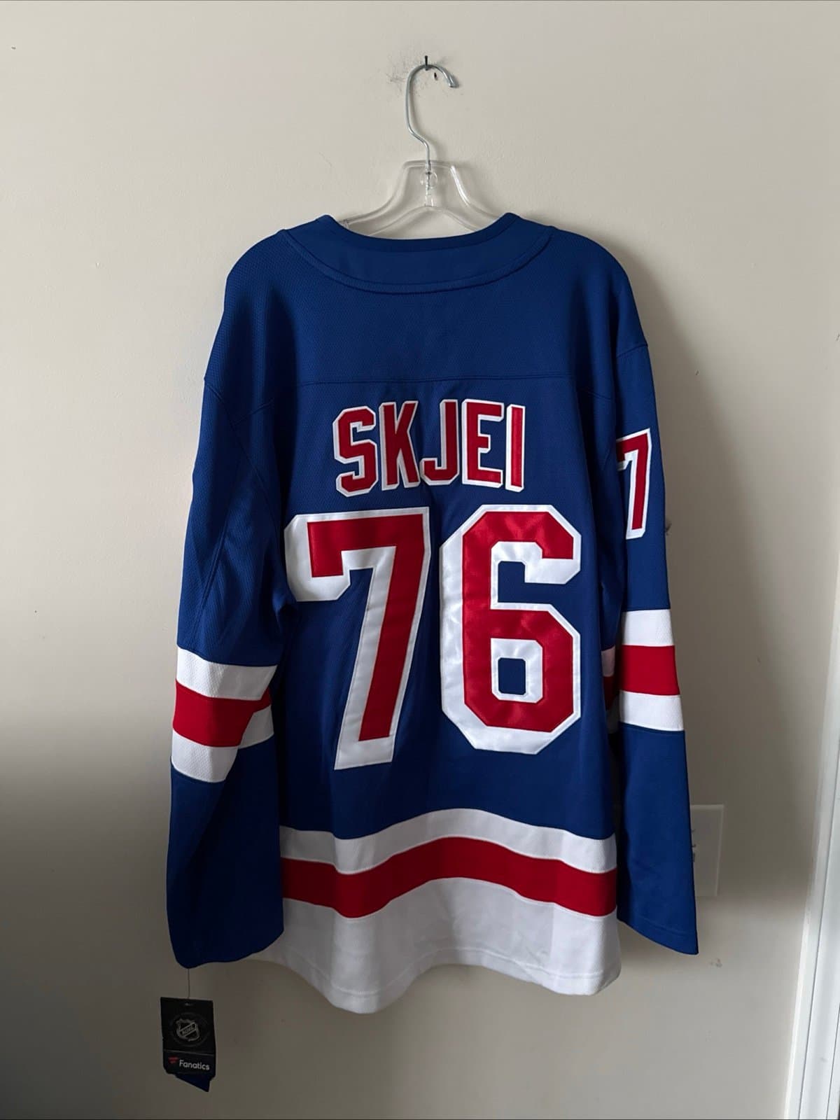 Men’s Fanatics Brady Skjei #76 New York Rangers Premier Jersey Sz XL - Blue NWT - Thumbnail 7