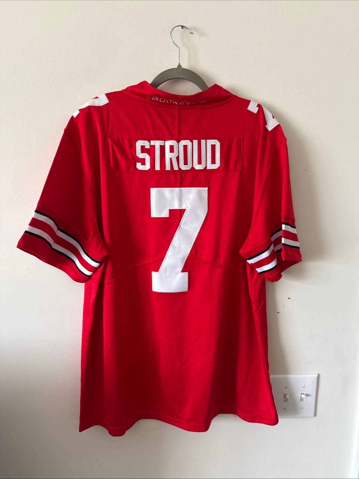 Men’s Nike Ohio State Buckeyes C.J. Stroud #7 Home Team Jersey Sz XL - Red - Thumbnail 5