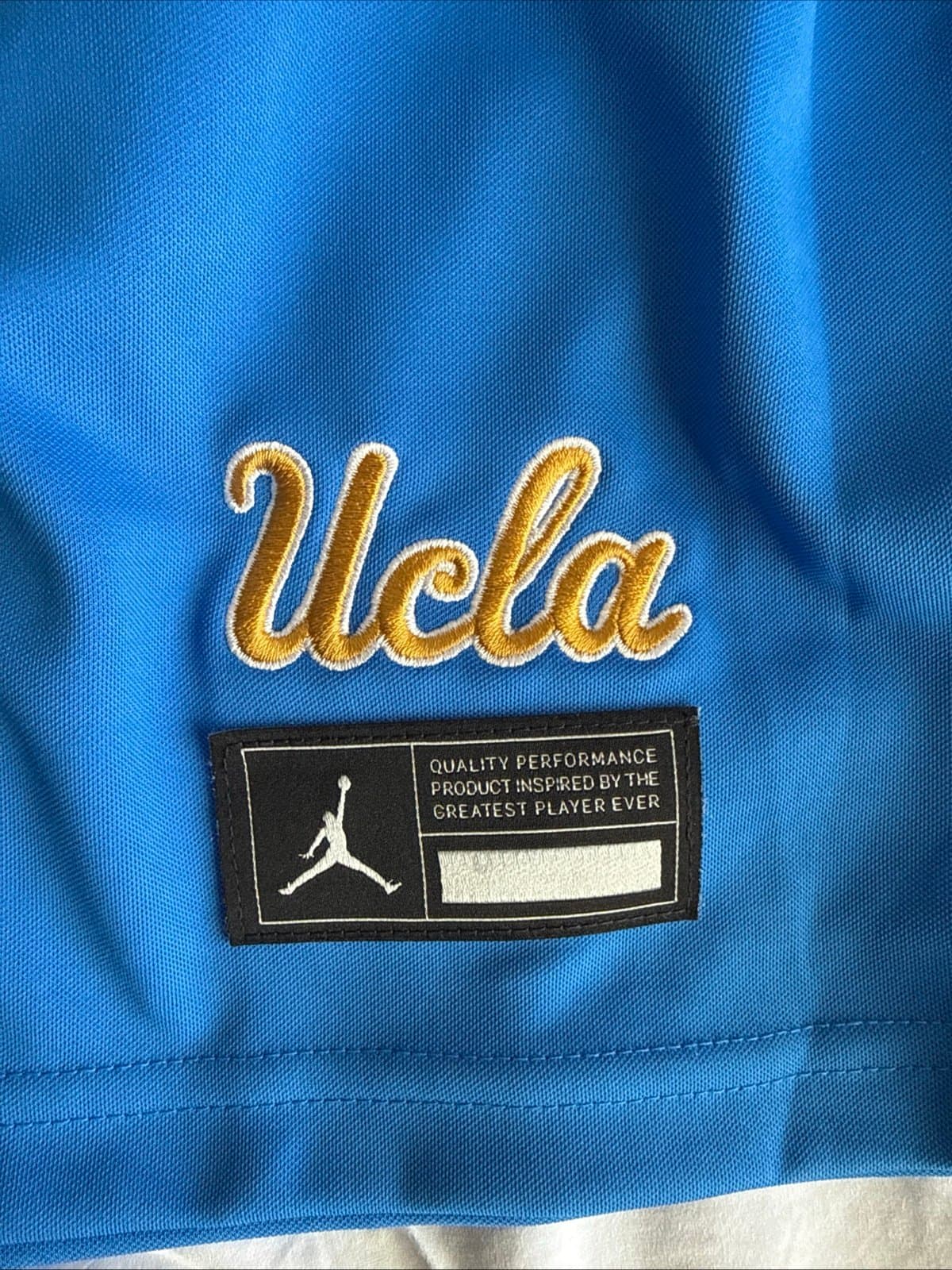 Men’s Jordan UCLA Bruins #1 NCAA Football Dri Fit Jersey Sz XL - Blue NWOT - Thumbnail 3