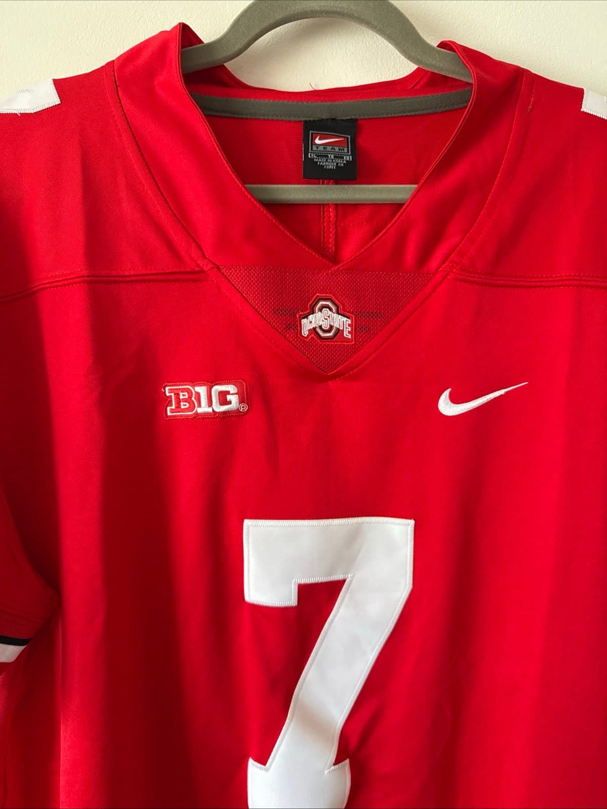 Men’s Nike Ohio State Buckeyes C.J. Stroud #7 Home Team Jersey Sz XL - Red - Thumbnail 2