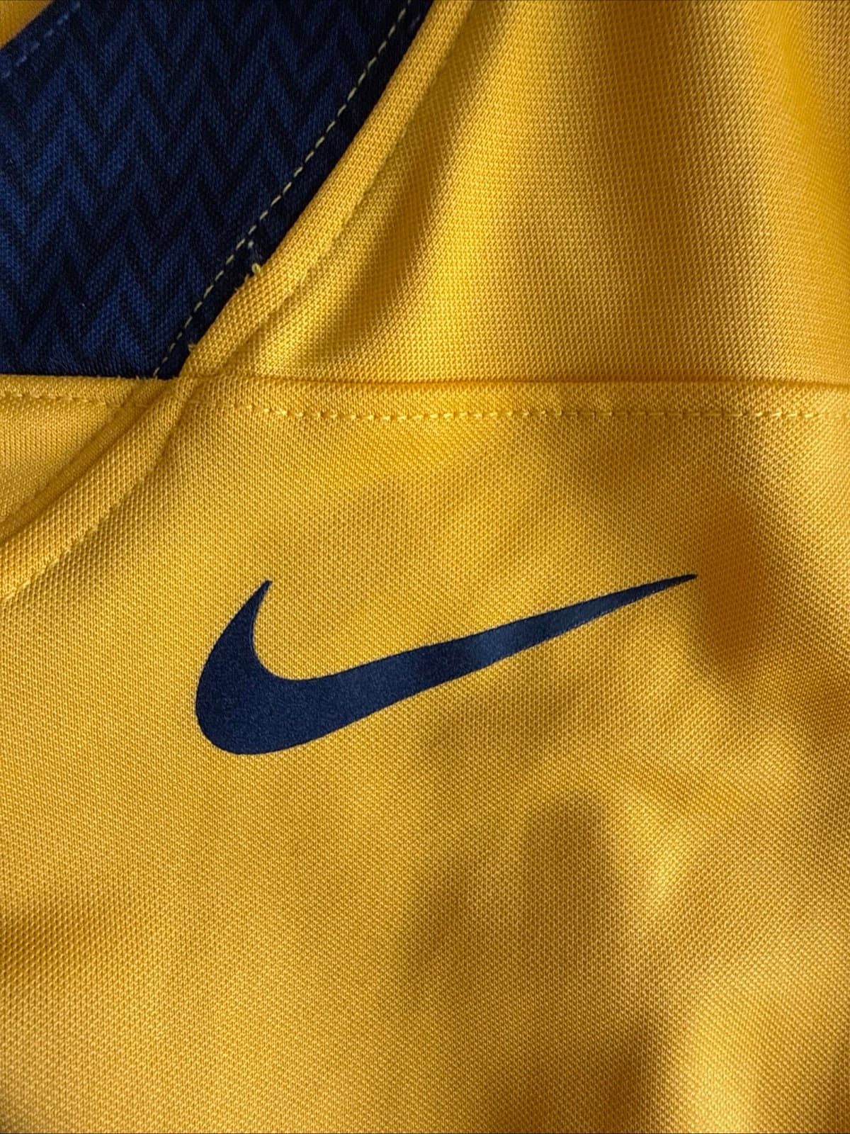Men’s Nike West Virginia Mountaineers #1 Football NCAA Jersey Sz L - Gold RARE - Thumbnail 6