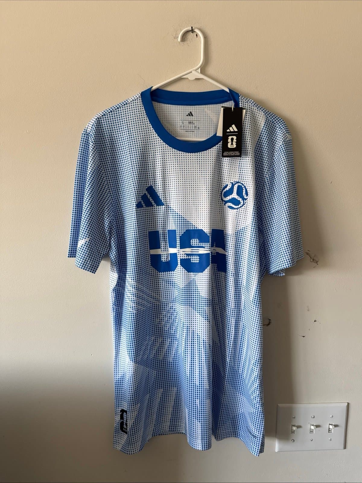 Men’s adidas Team USA 2026 World Cup Soccer Jersey Sz L - Blue NWT RARE - Image 1