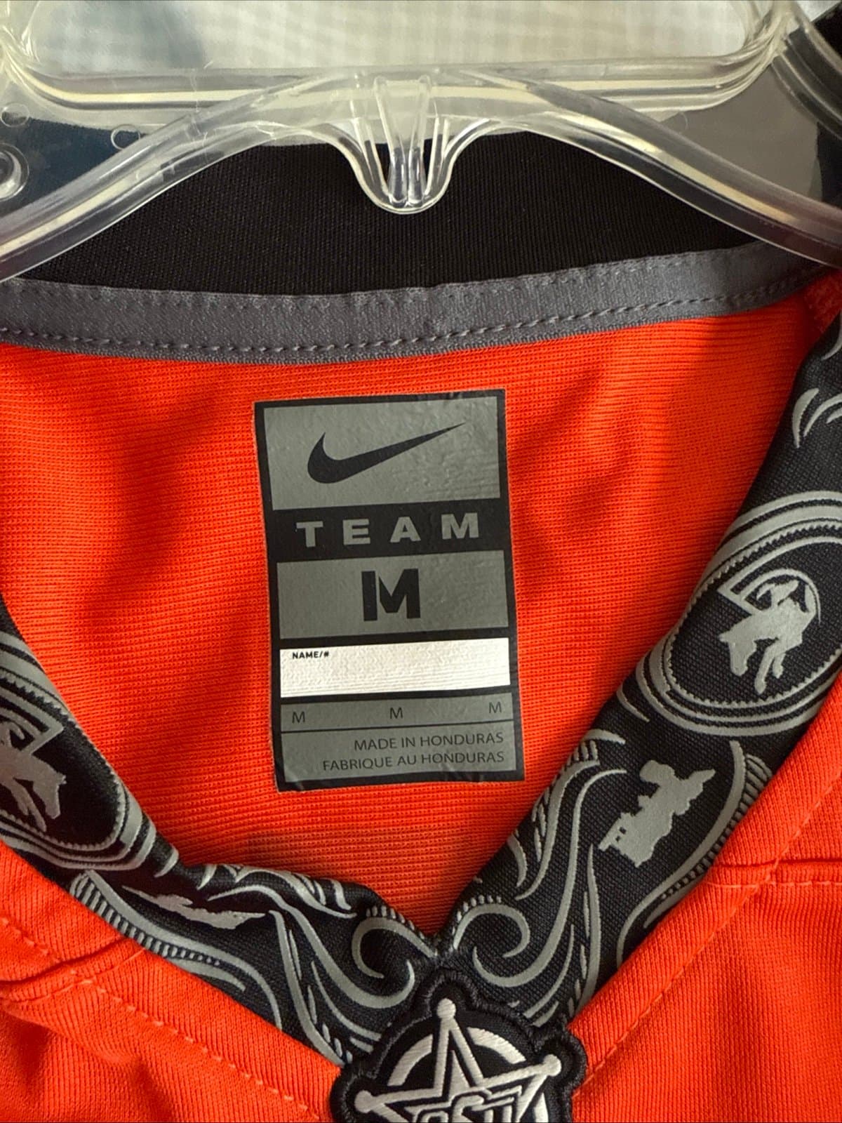 Men’s Nike Oklahoma State Cowboys #1 Team Football Jersey Sz M - Orange - Thumbnail 4