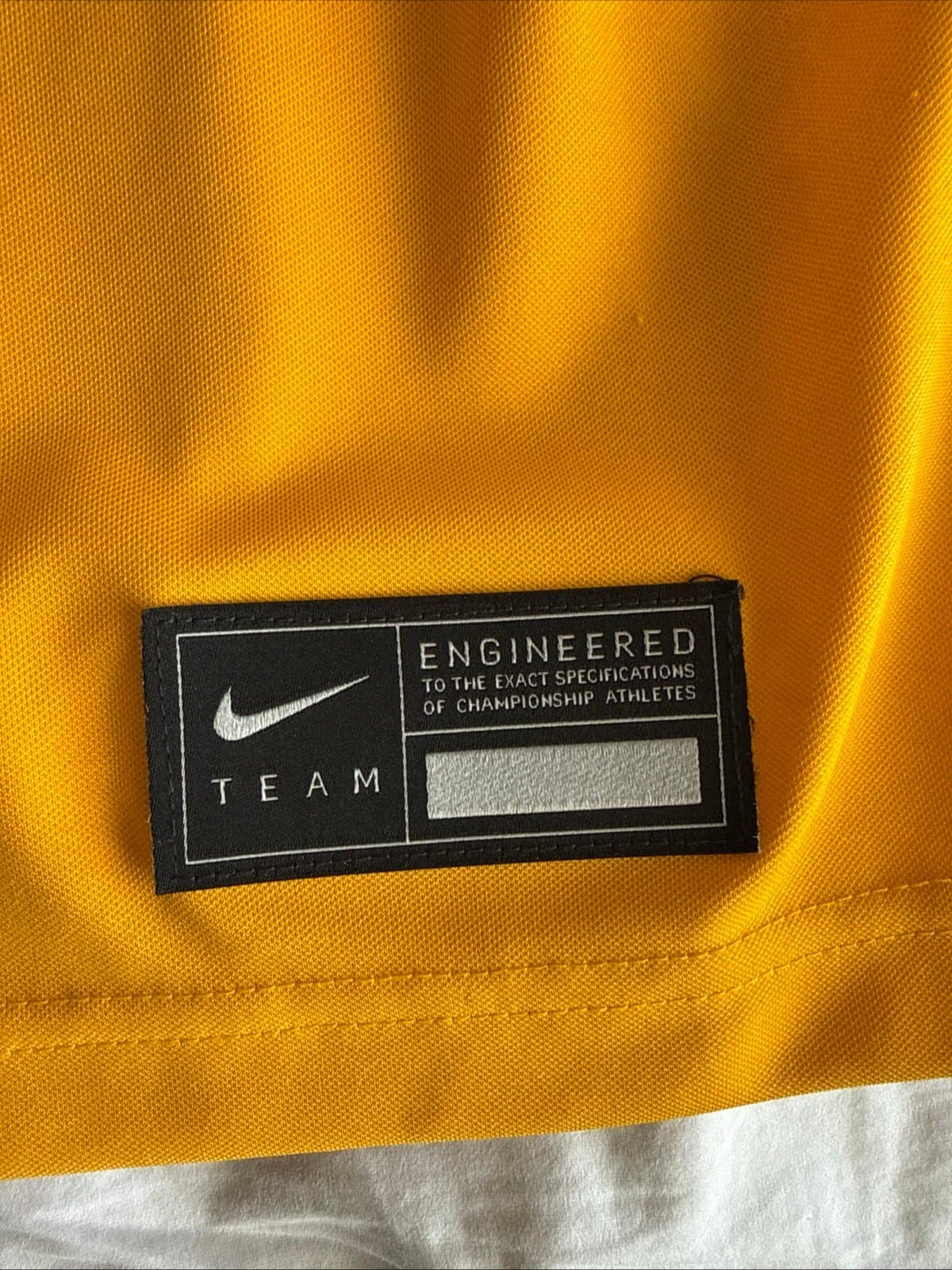 Men’s Nike West Virginia Mountaineers #1 Football NCAA Jersey Sz L - Gold RARE - Thumbnail 3