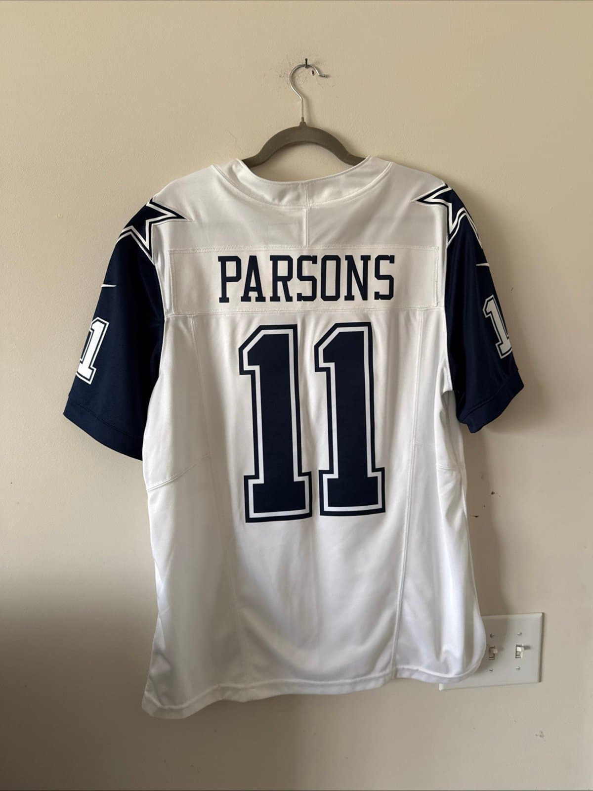 Men’s Nike Micah Parsons #11 Dallas Cowboys NFL Vapor FUSE Limited Sz L - White - Thumbnail 6