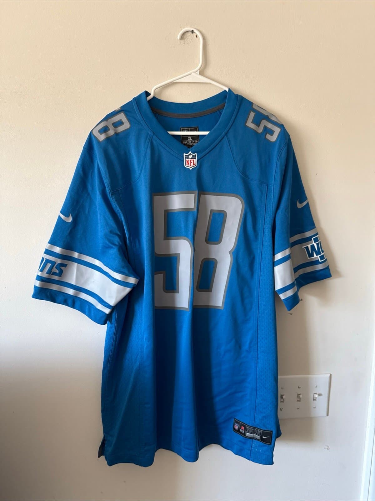 Men’s Nike Penei Sewell #68 Detroit Lions WCF Game Jersey Sz XL - Blue NWOT - Image 1